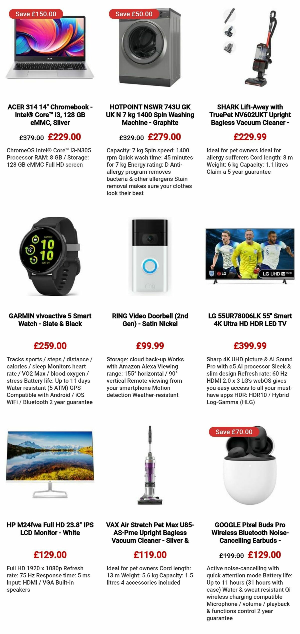 Currys Offers from 25 July