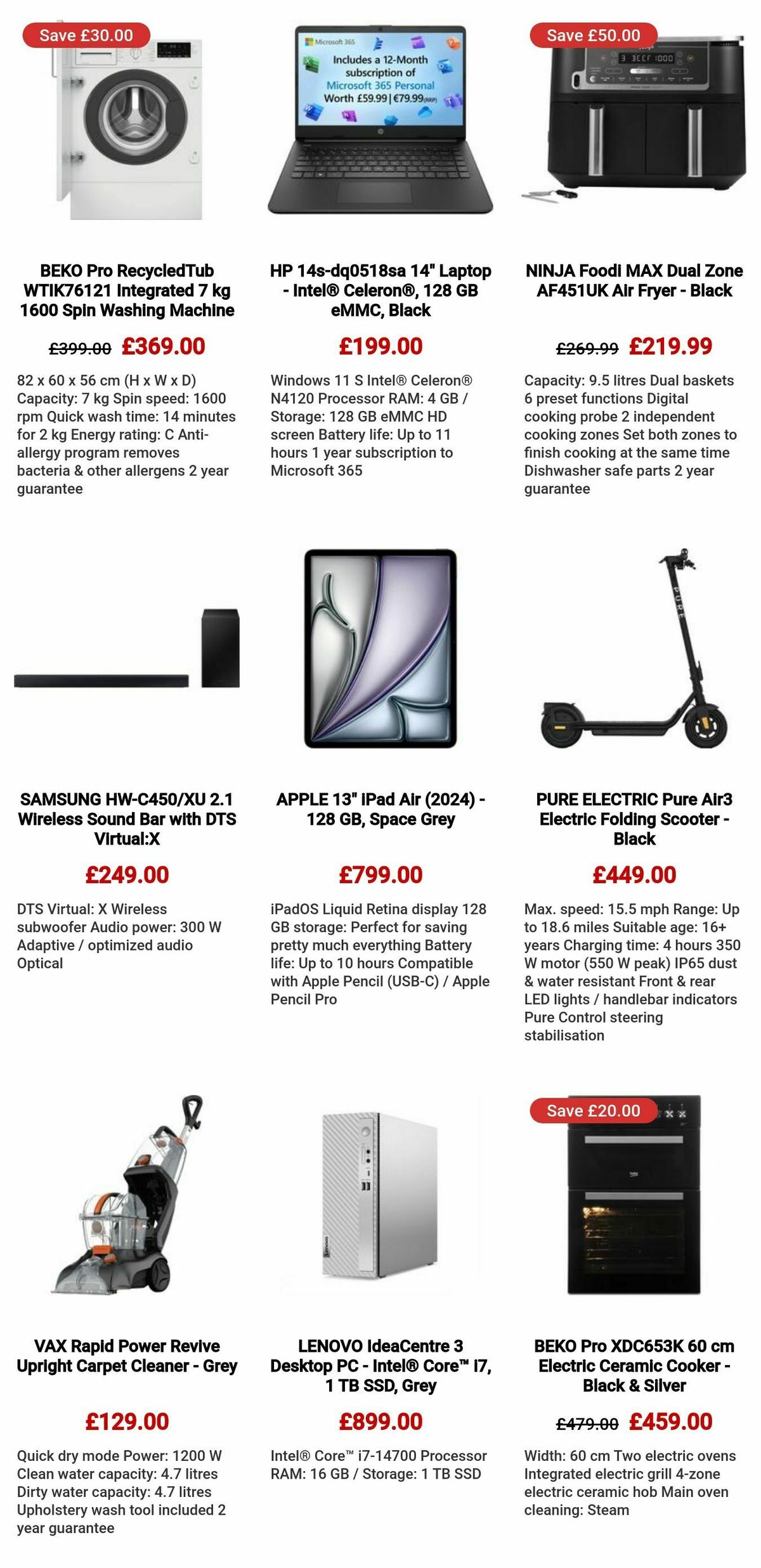 Currys Offers from 25 July