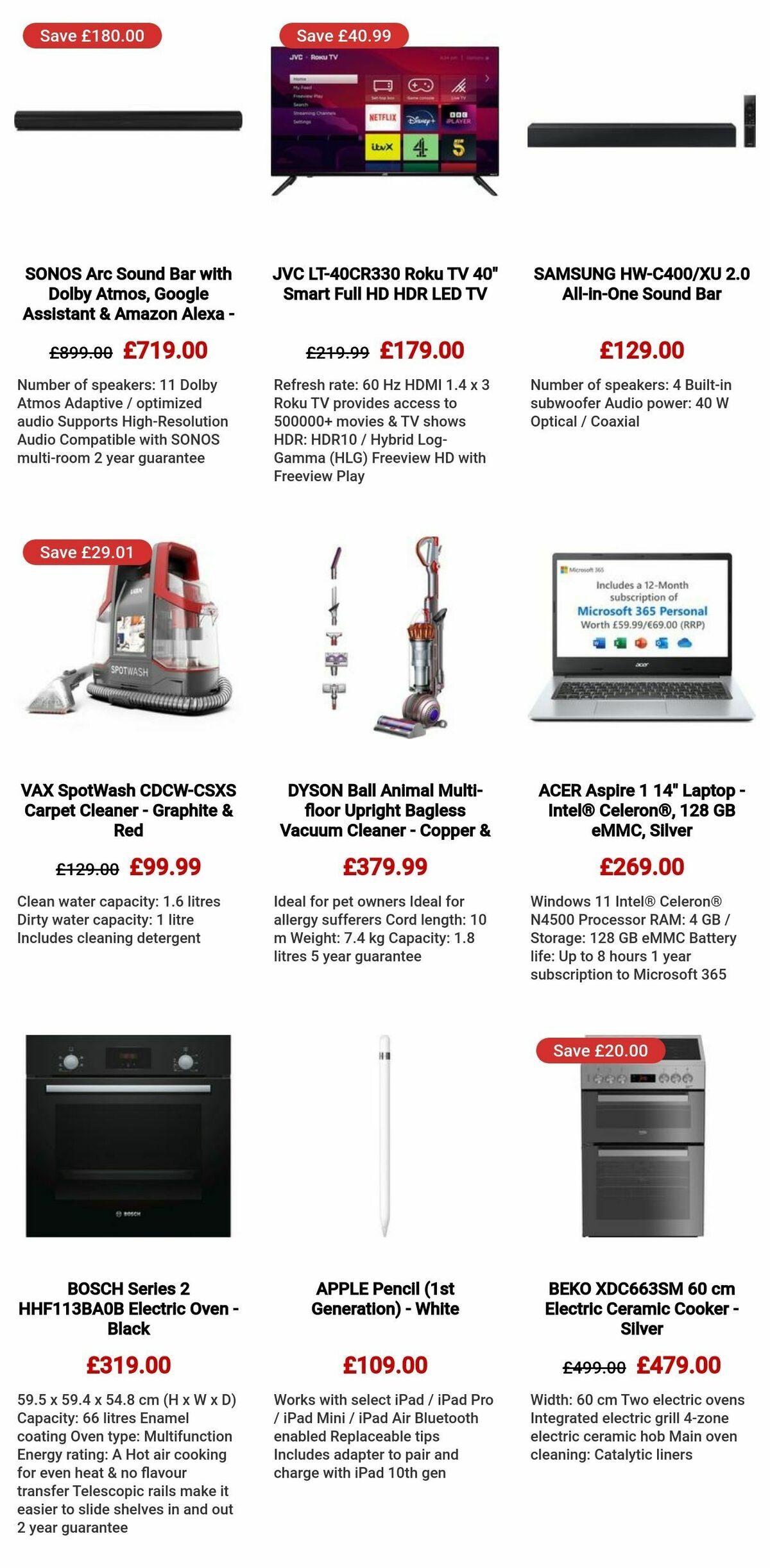 Currys Offers from 25 July