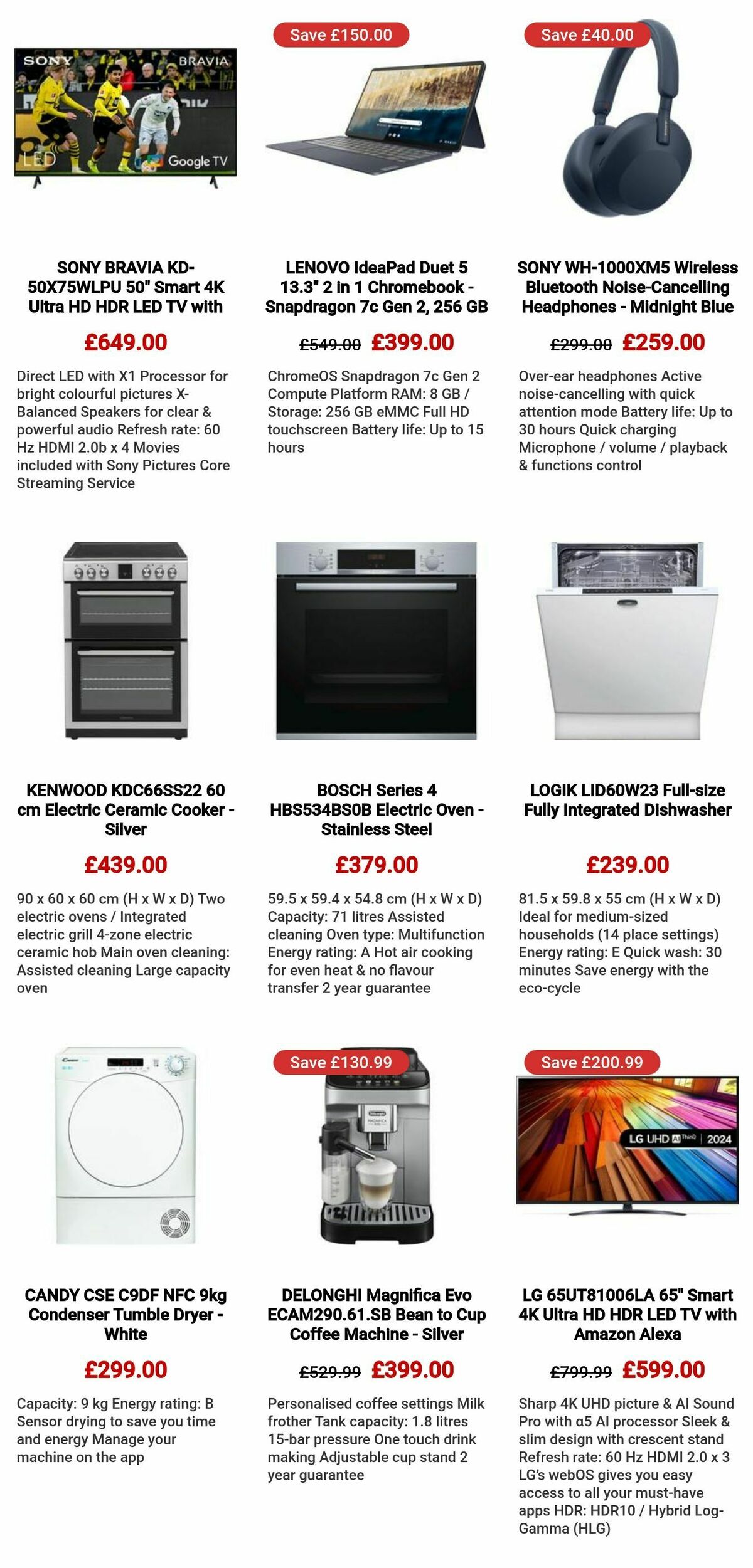 Currys Offers from 25 July