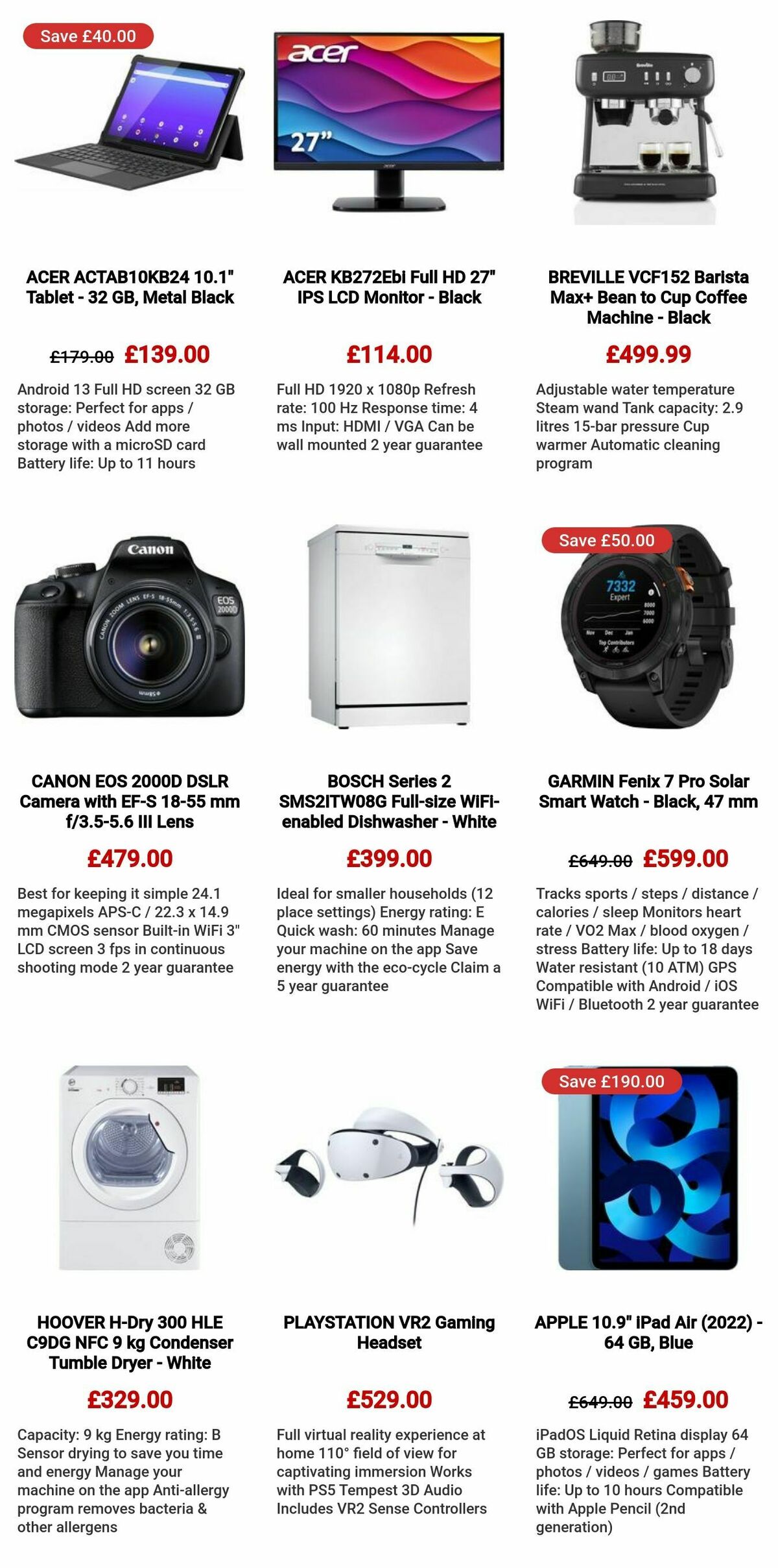 Currys Offers from 25 July