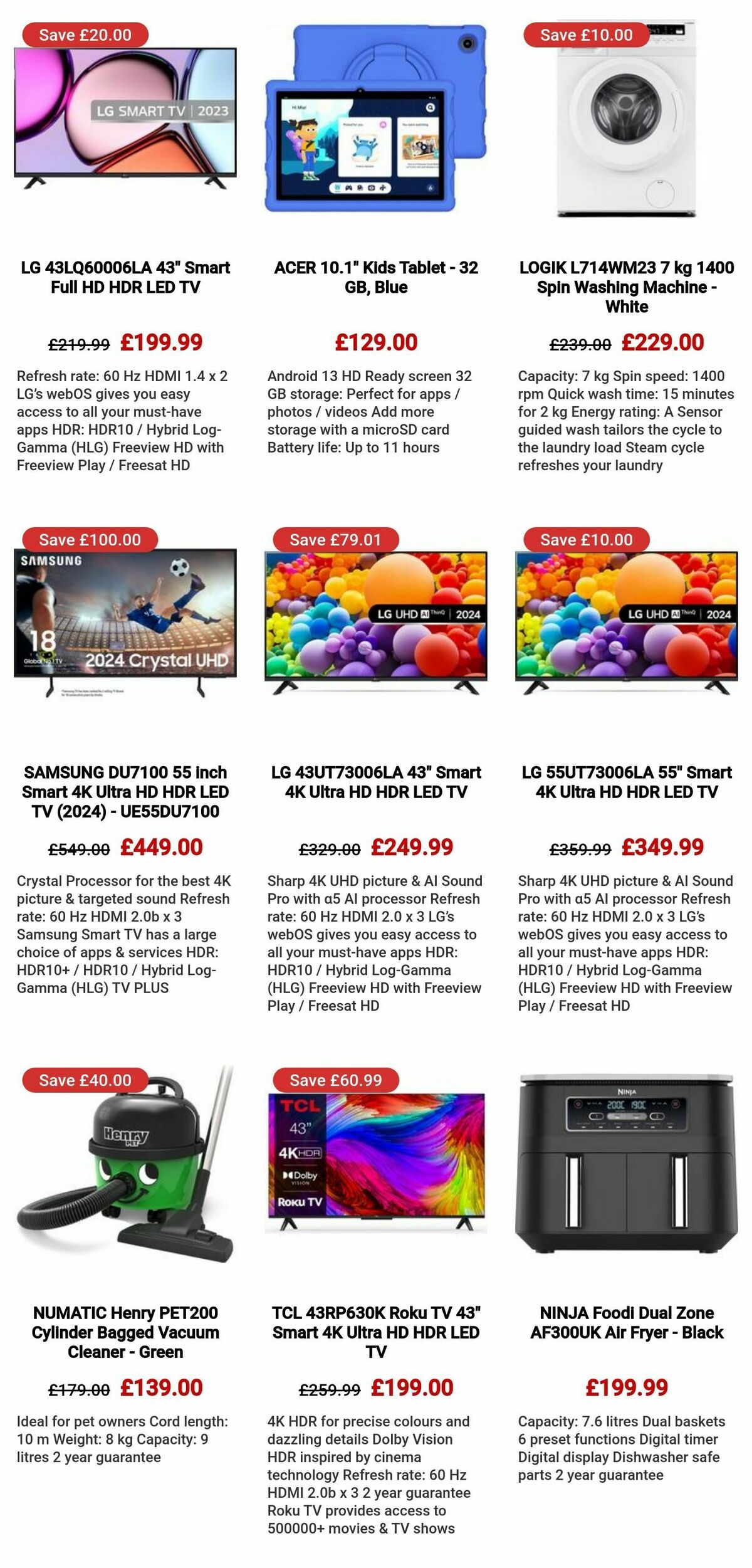 Currys Offers from 25 July