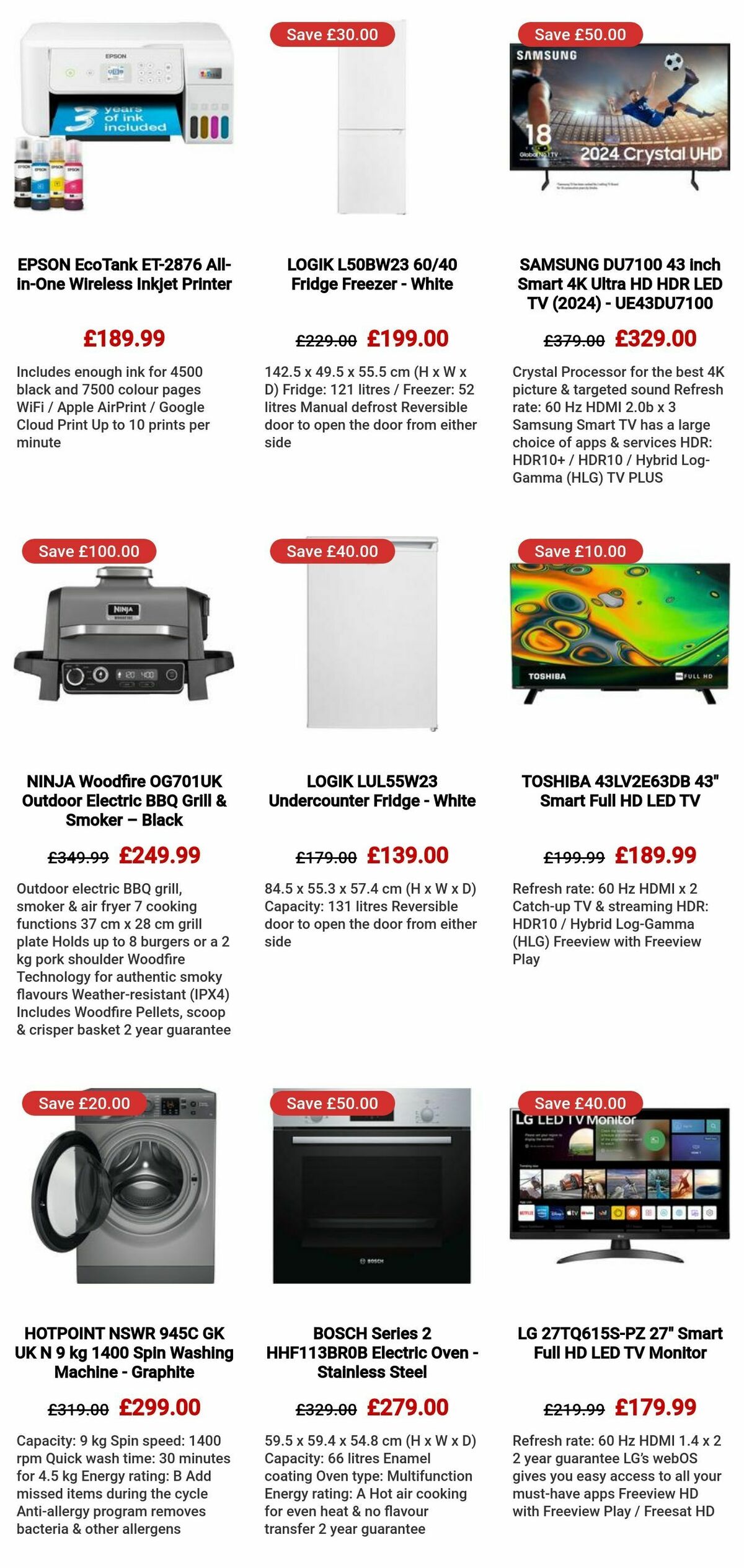 Currys Offers from 25 July