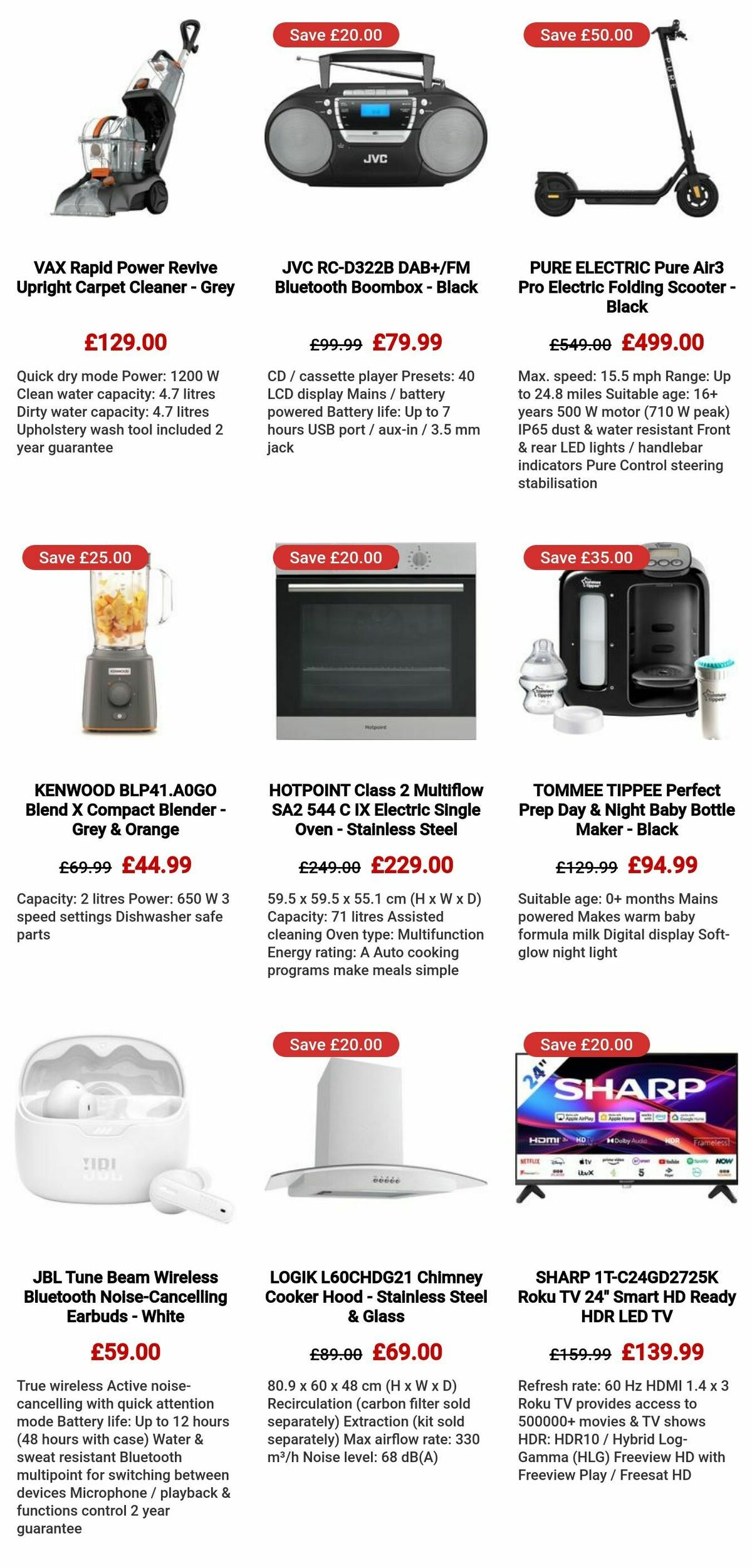 Currys Offers from 8 August