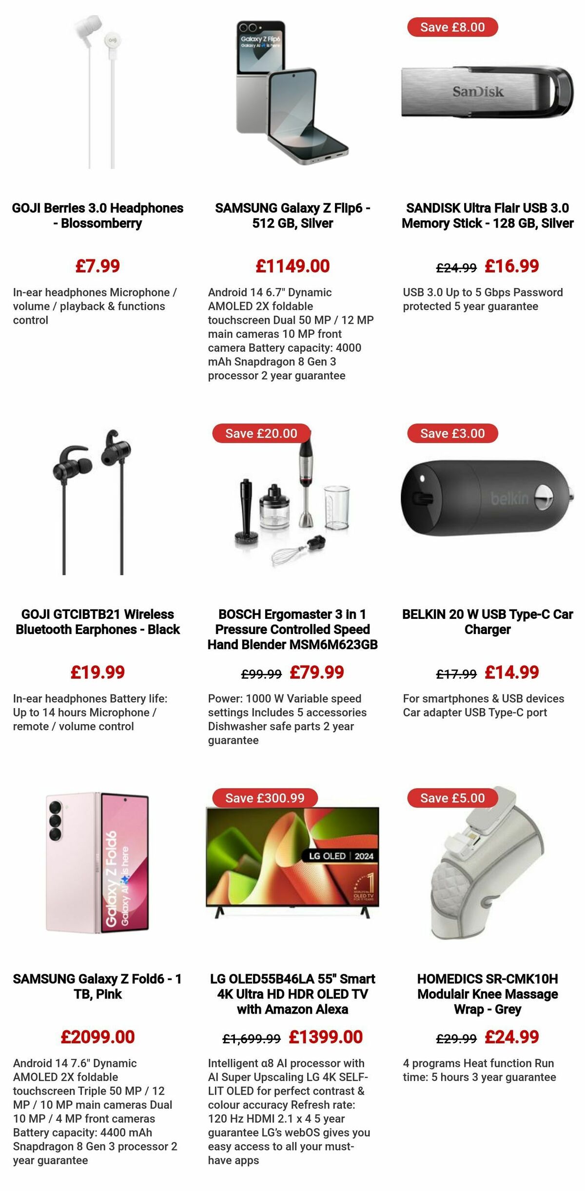 Currys Offers from 8 August