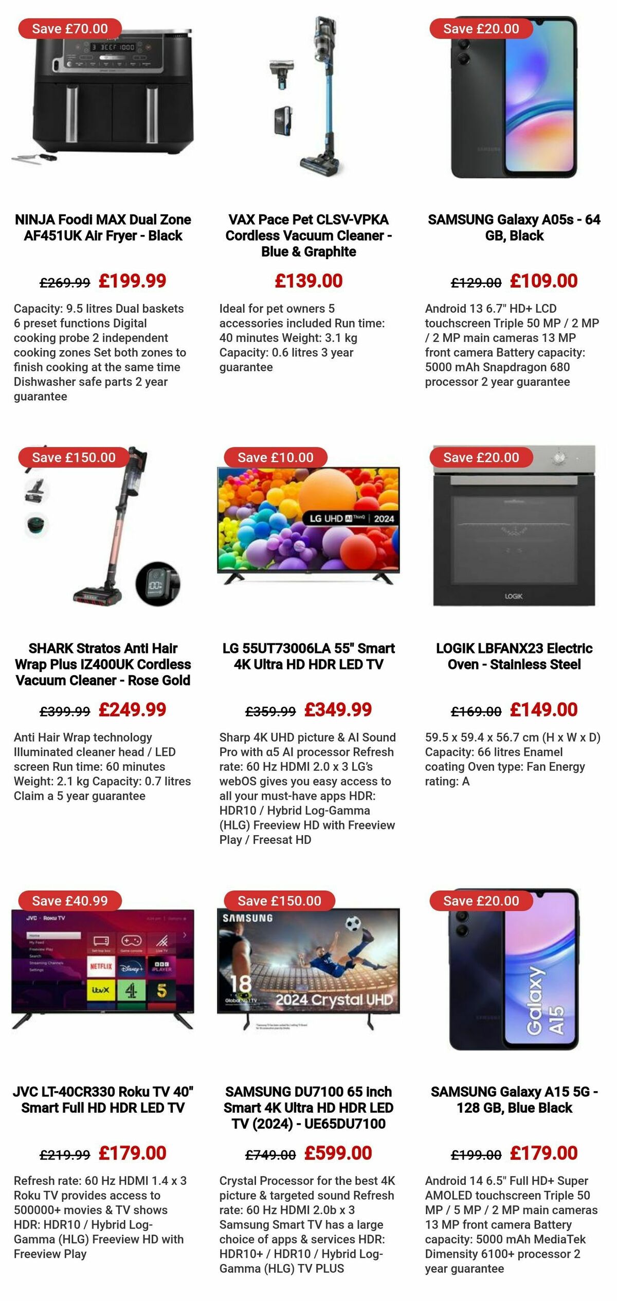 Currys Offers from 8 August