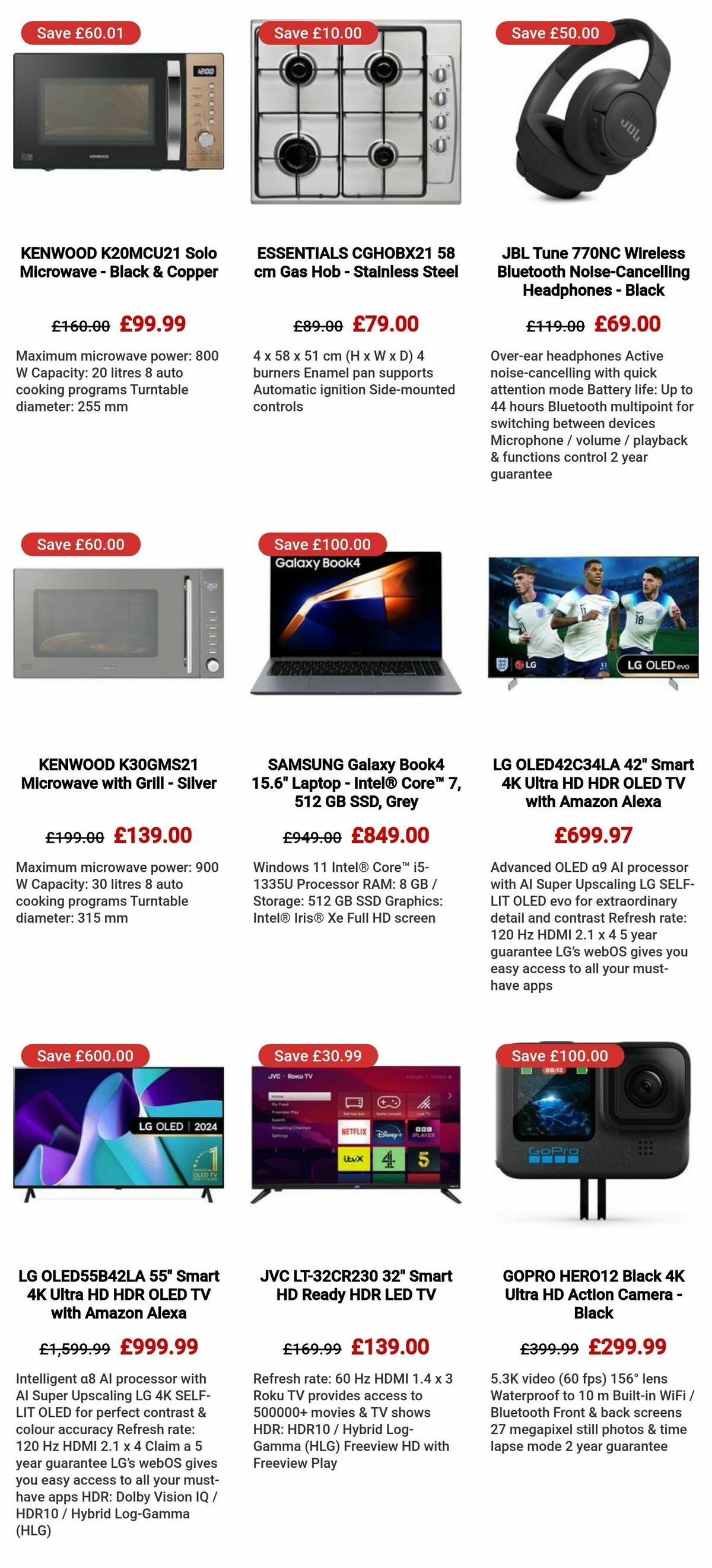 Currys Offers from 8 August