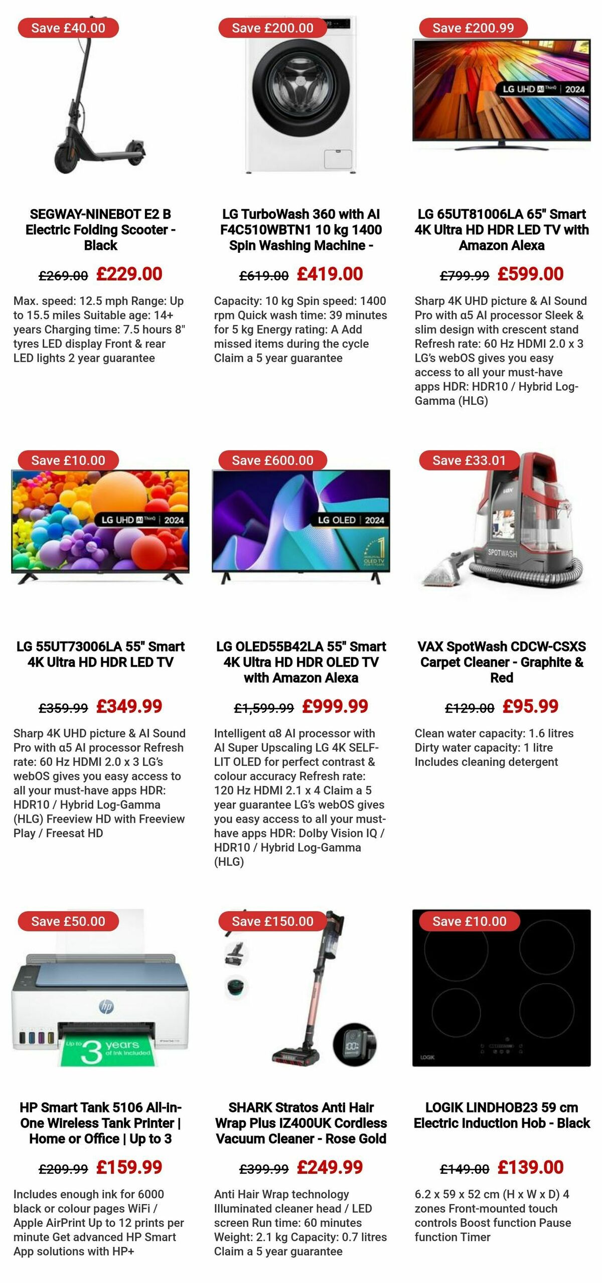 Currys Offers from 14 August