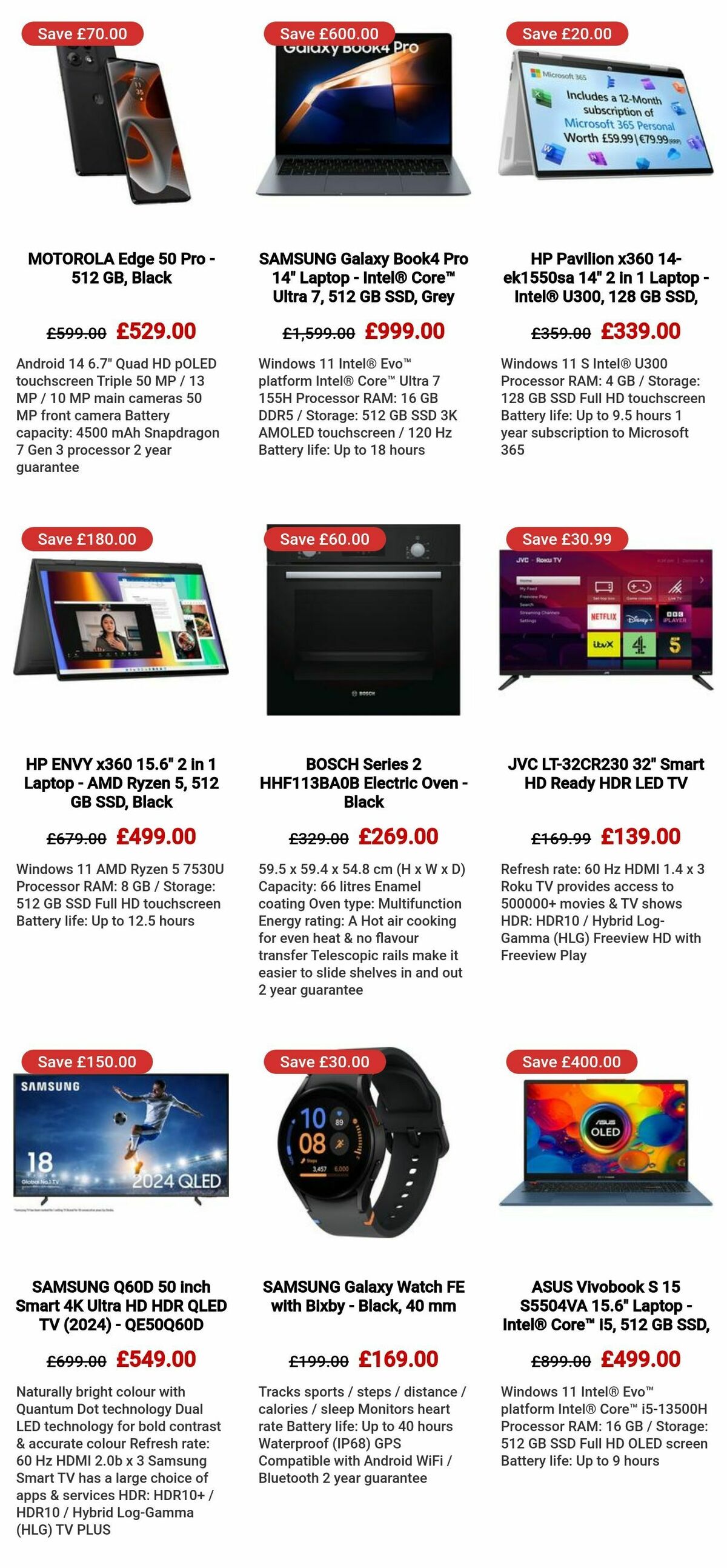 Currys Offers from 14 August