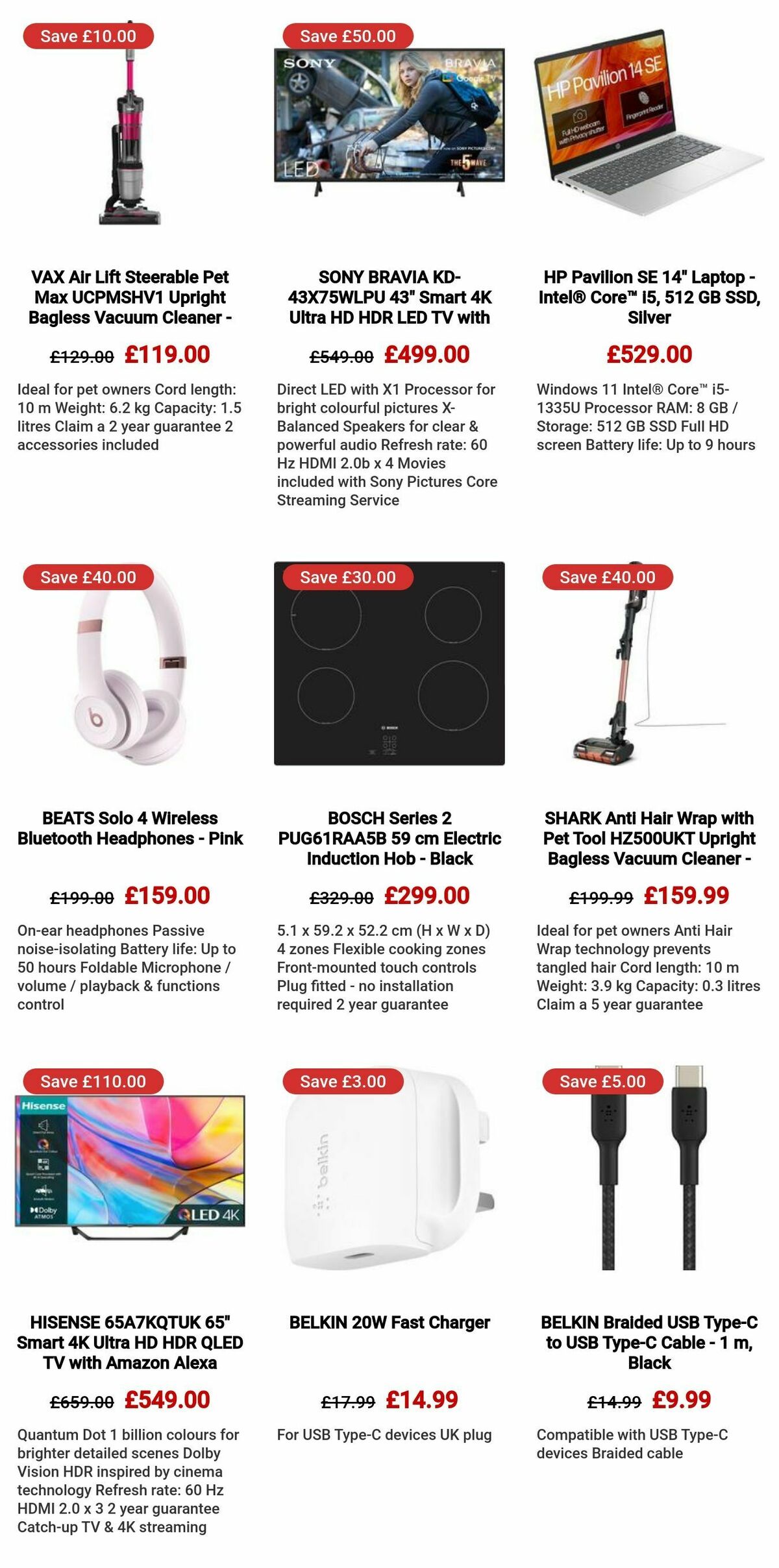 Currys Offers from 14 August