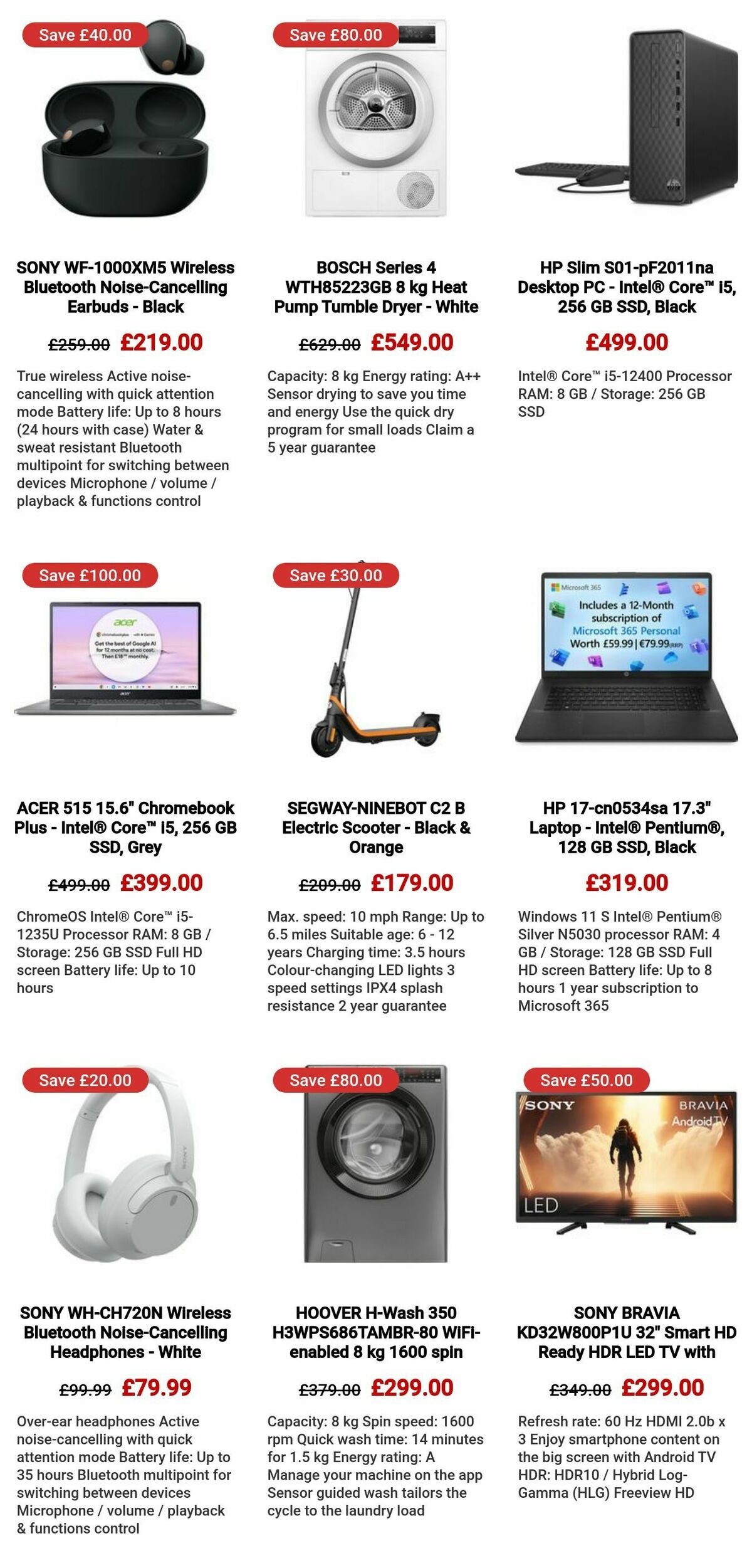 Currys Offers from 14 August