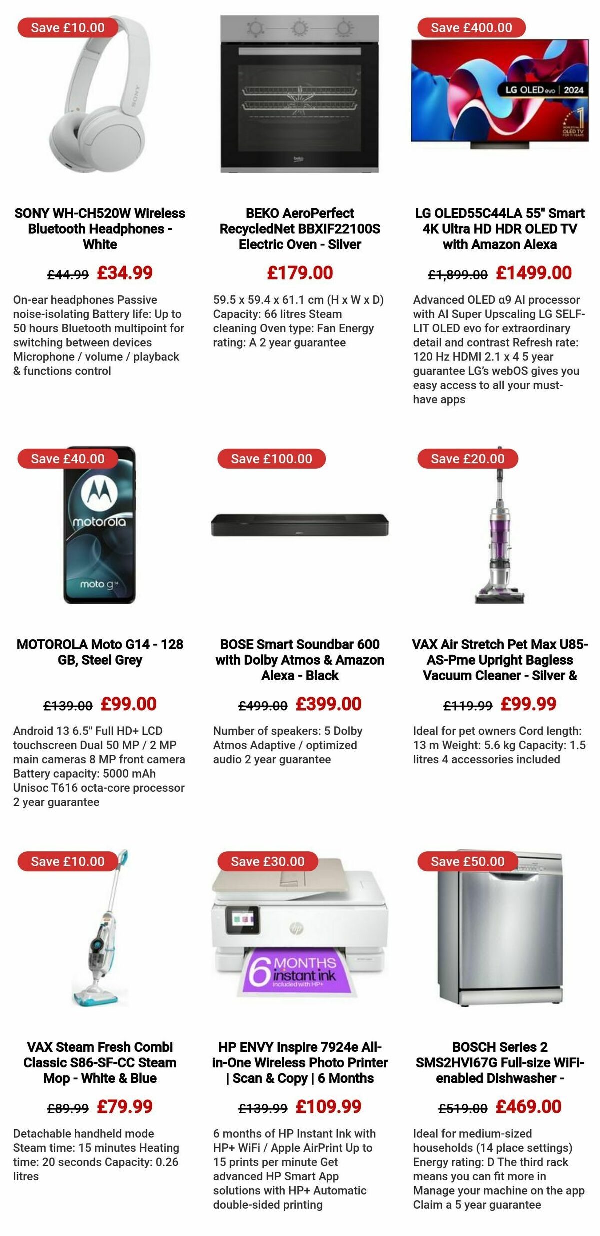 Currys Offers from 14 August