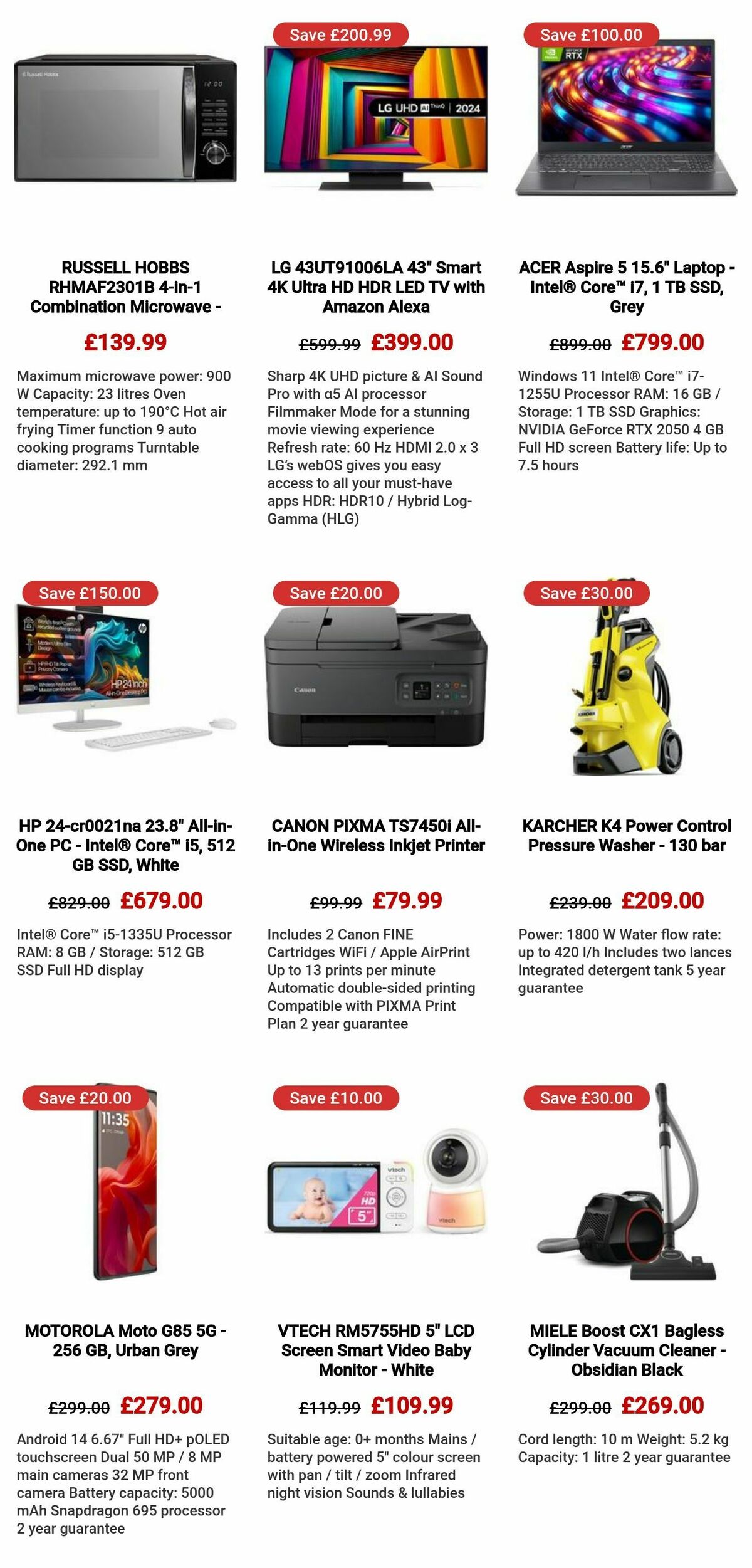 Currys Offers from 14 August