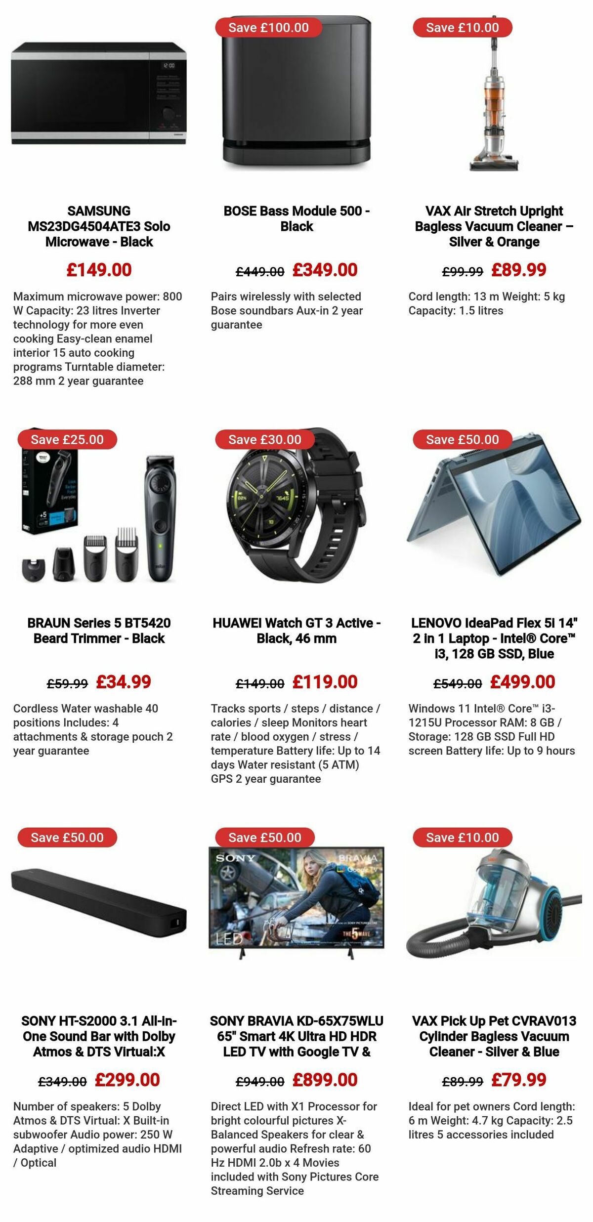 Currys Offers from 14 August