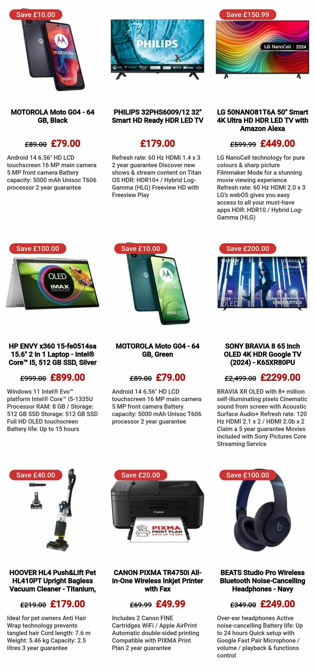 Currys Offers from 14 August