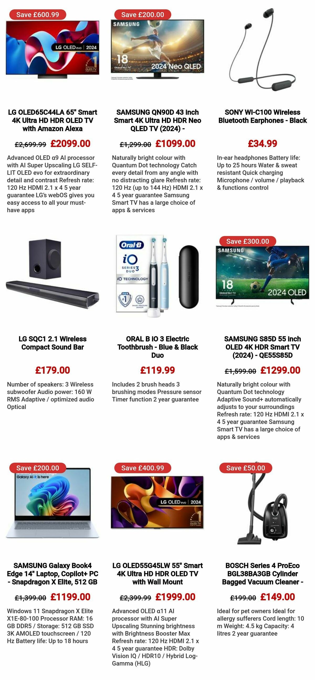 Currys Offers from 14 August