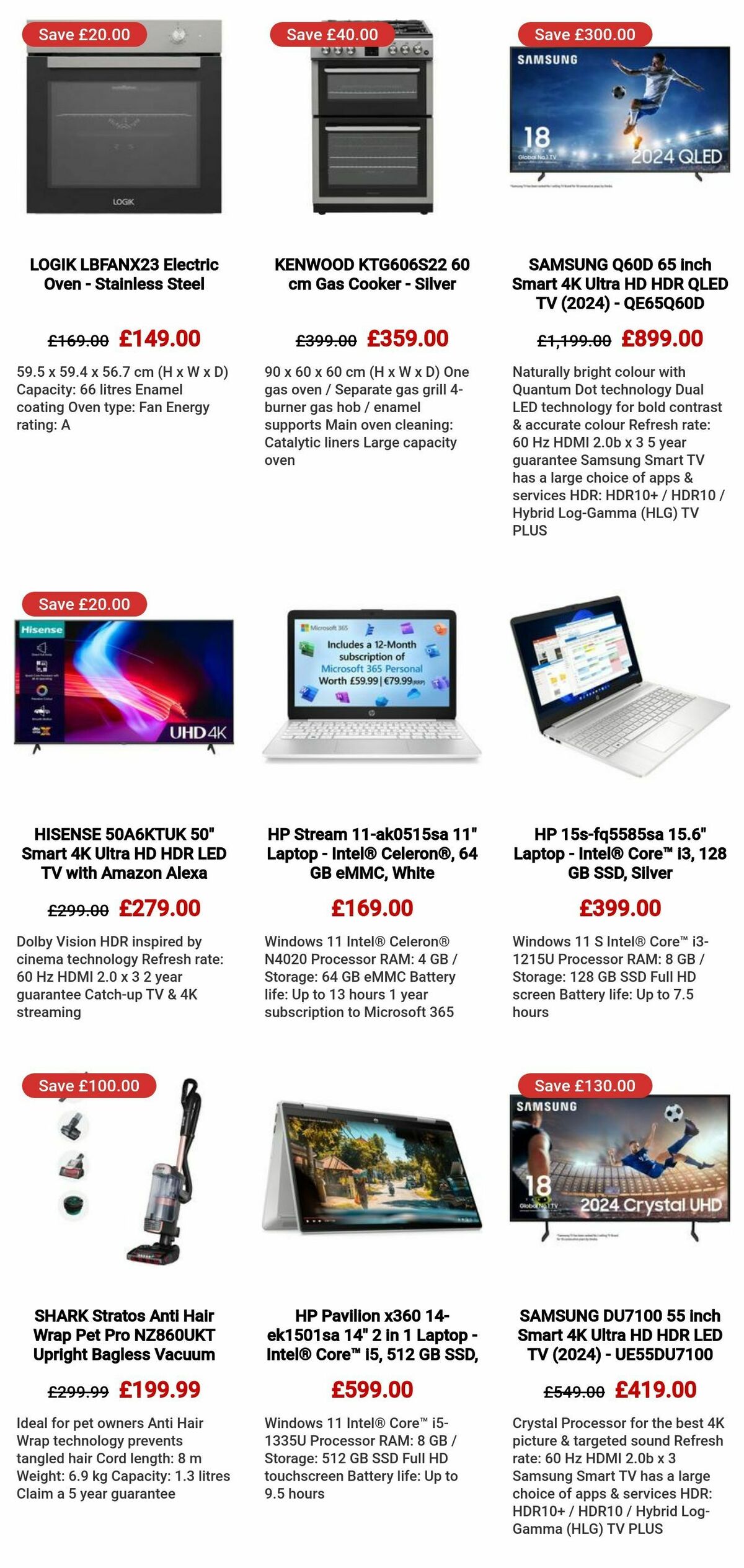 Currys Offers from 14 August