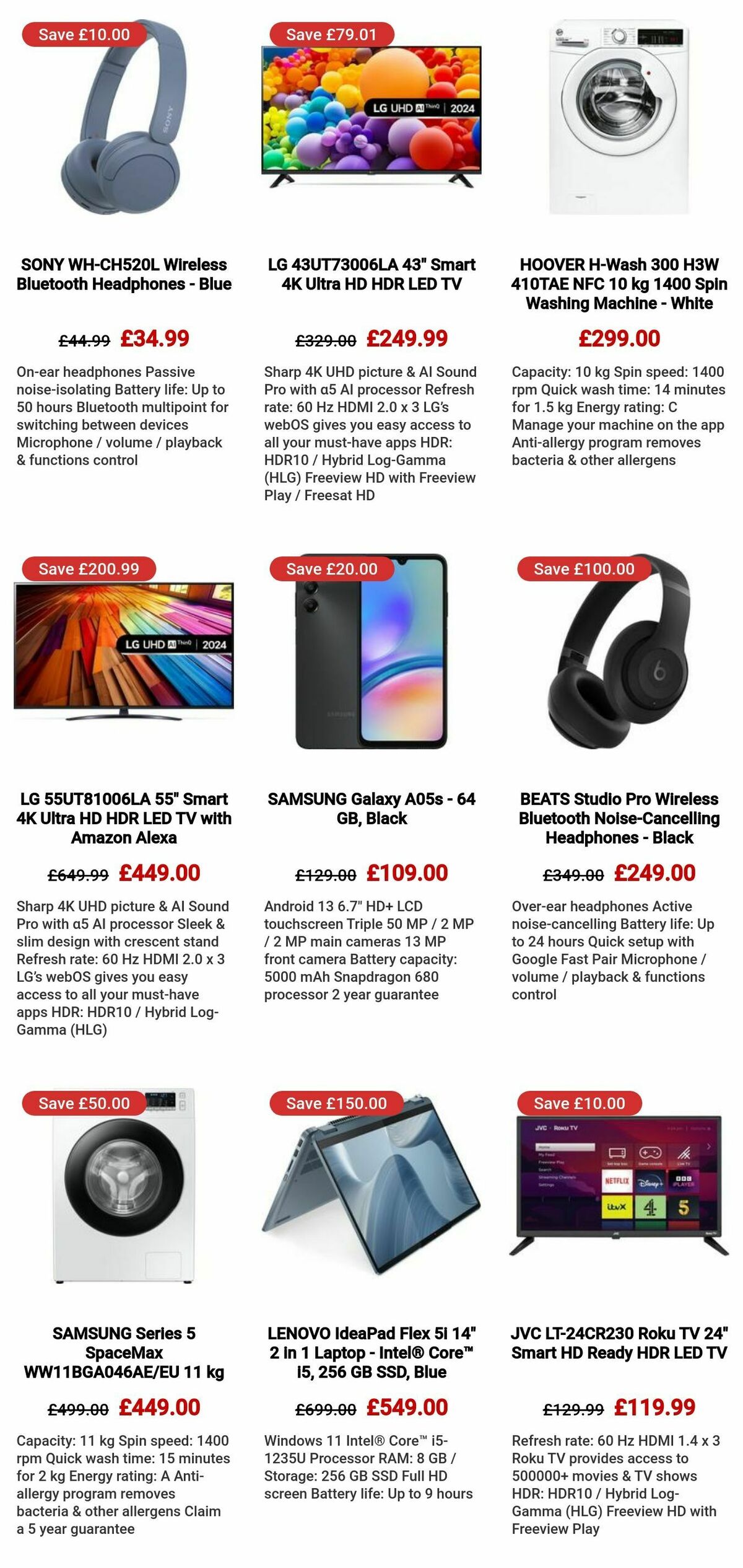 Currys Offers from 14 August