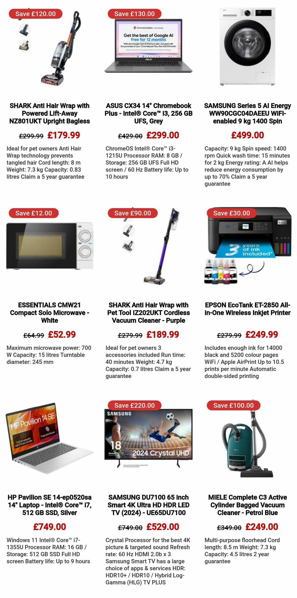 Currys Offers from 14 August