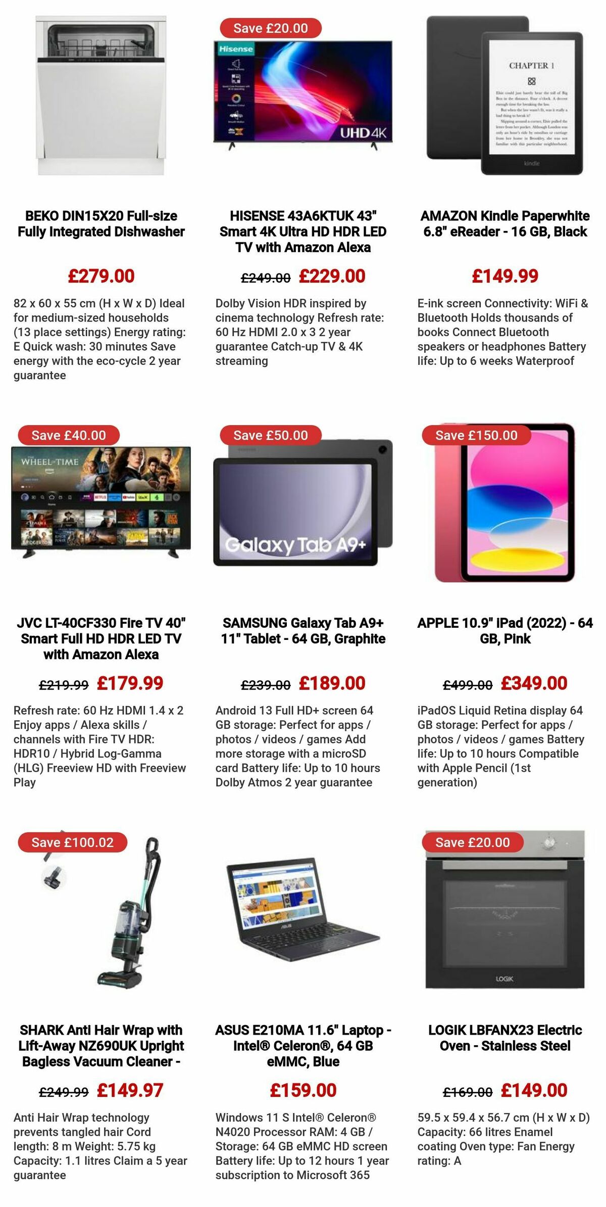 Currys Offers from 5 September