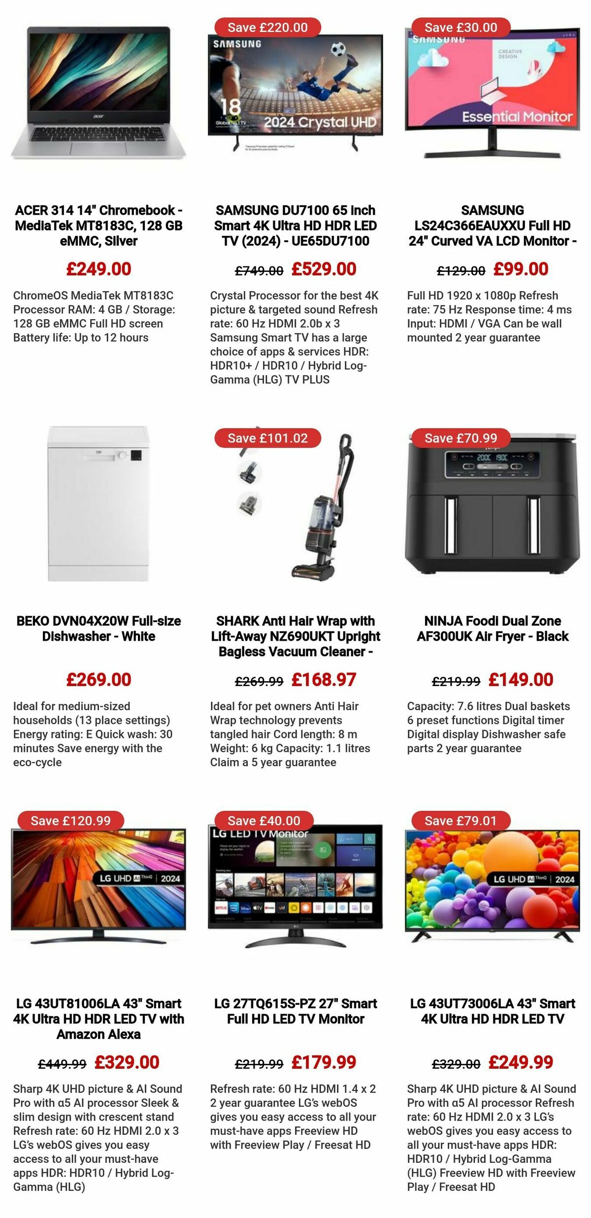 Currys Offers from 5 September