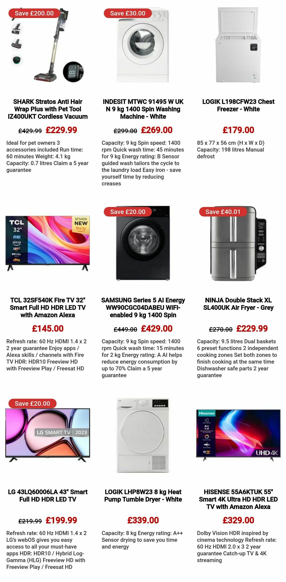 Currys Offers from 5 September