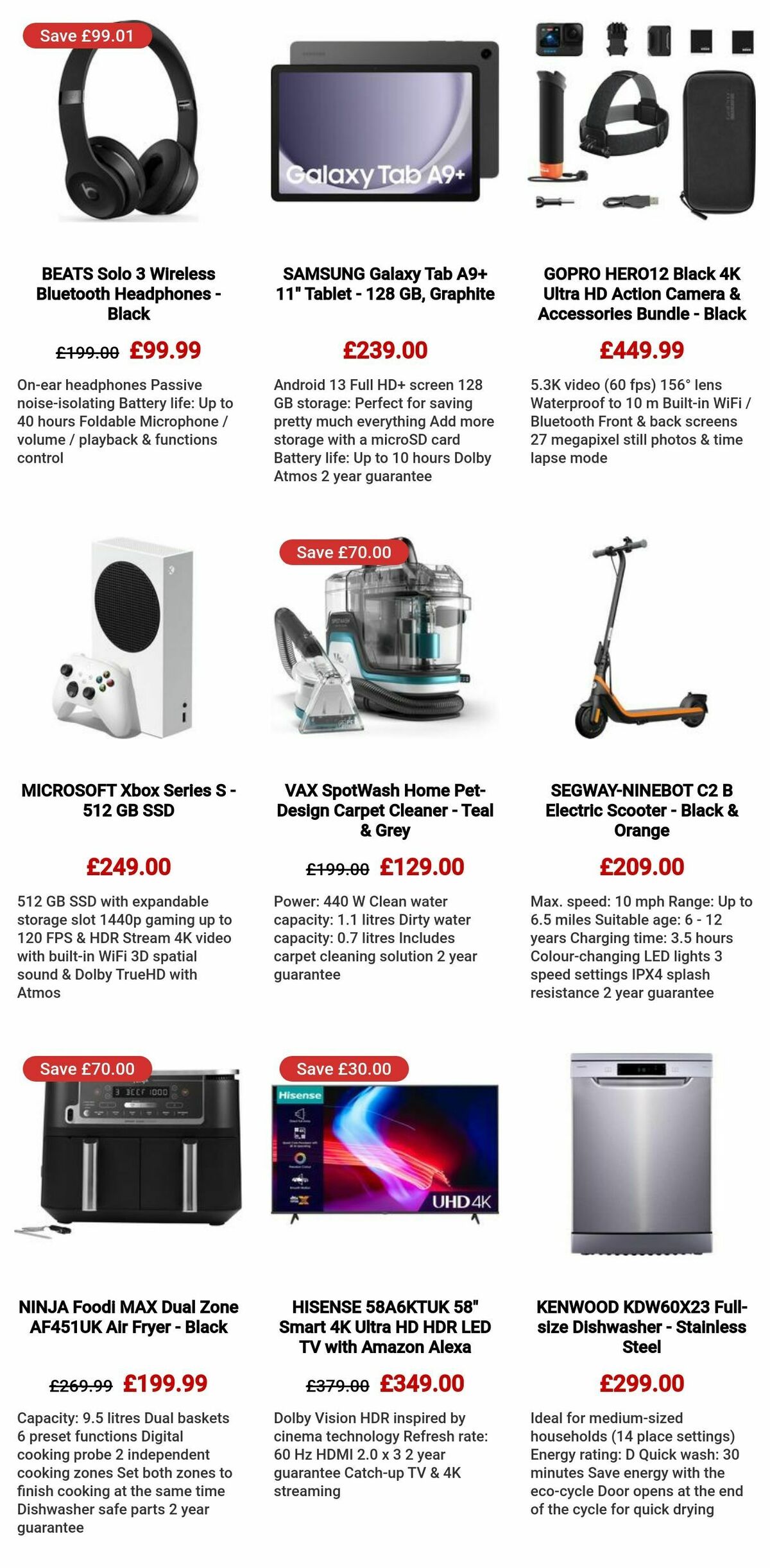 Currys Offers from 5 September