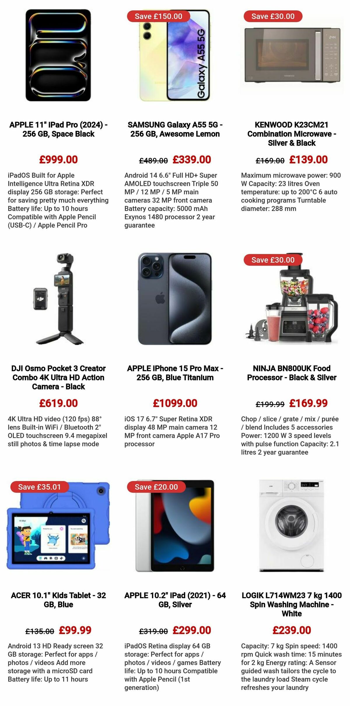 Currys Offers from 5 September