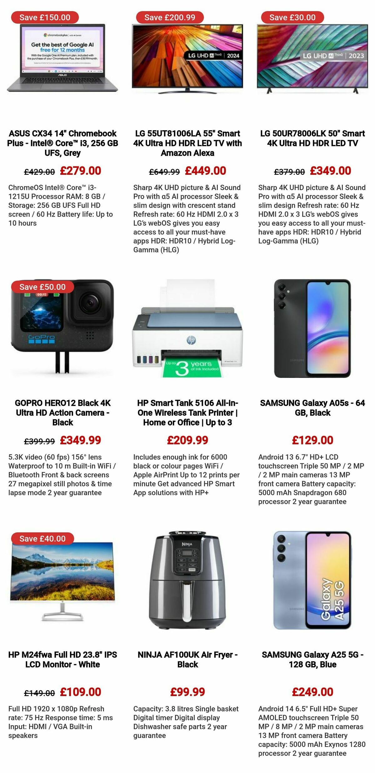 Currys Offers from 5 September