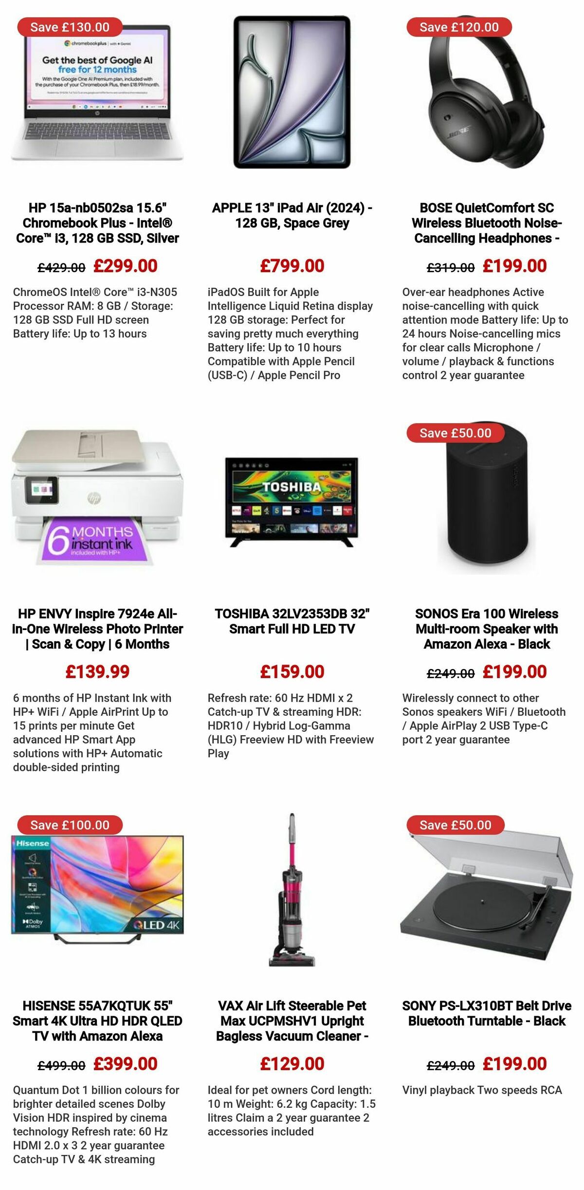 Currys Offers from 5 September