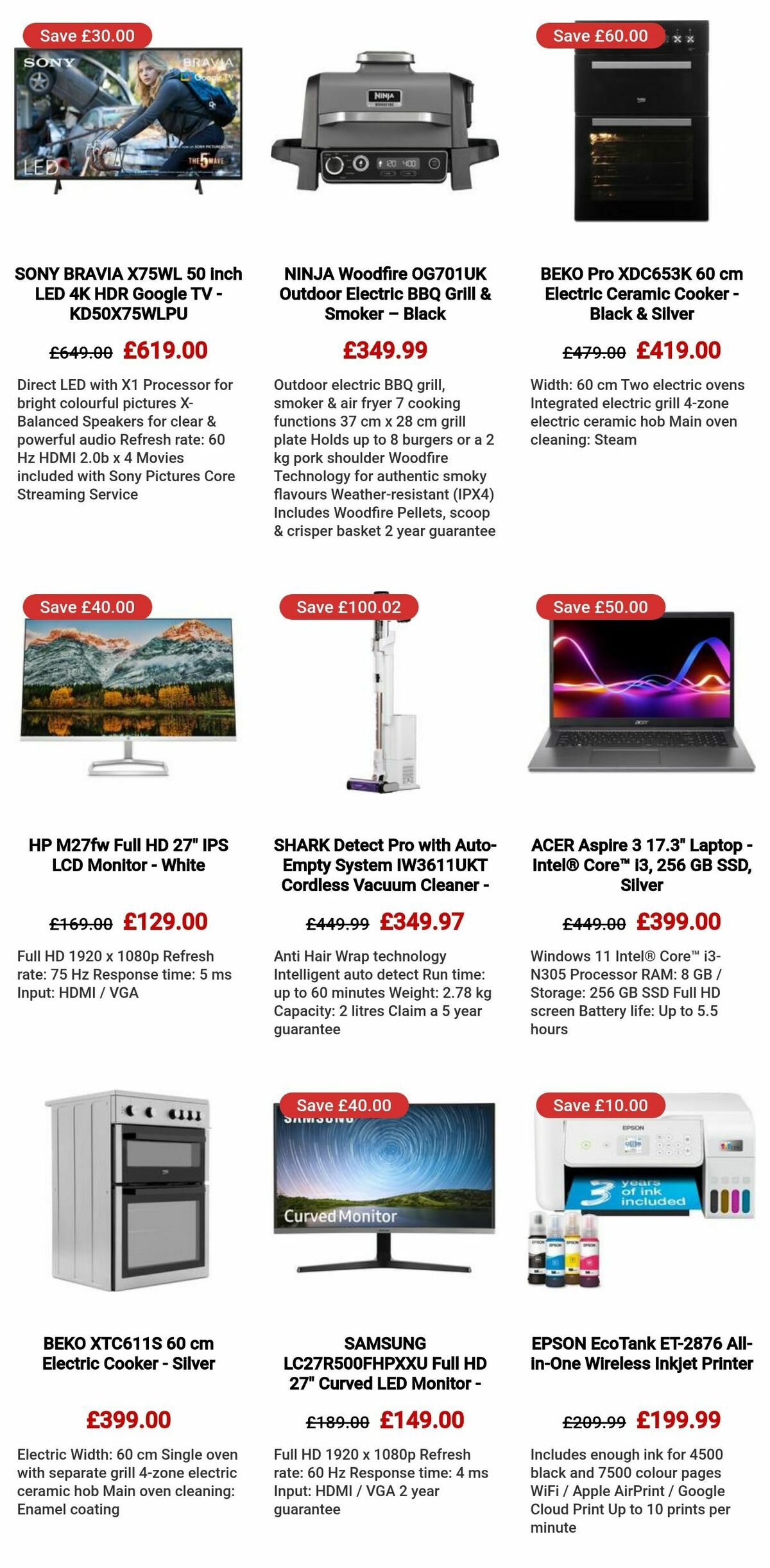 Currys Offers from 5 September