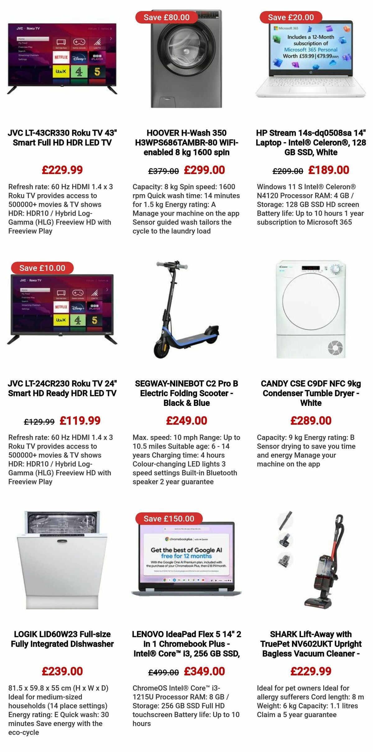 Currys Offers from 5 September