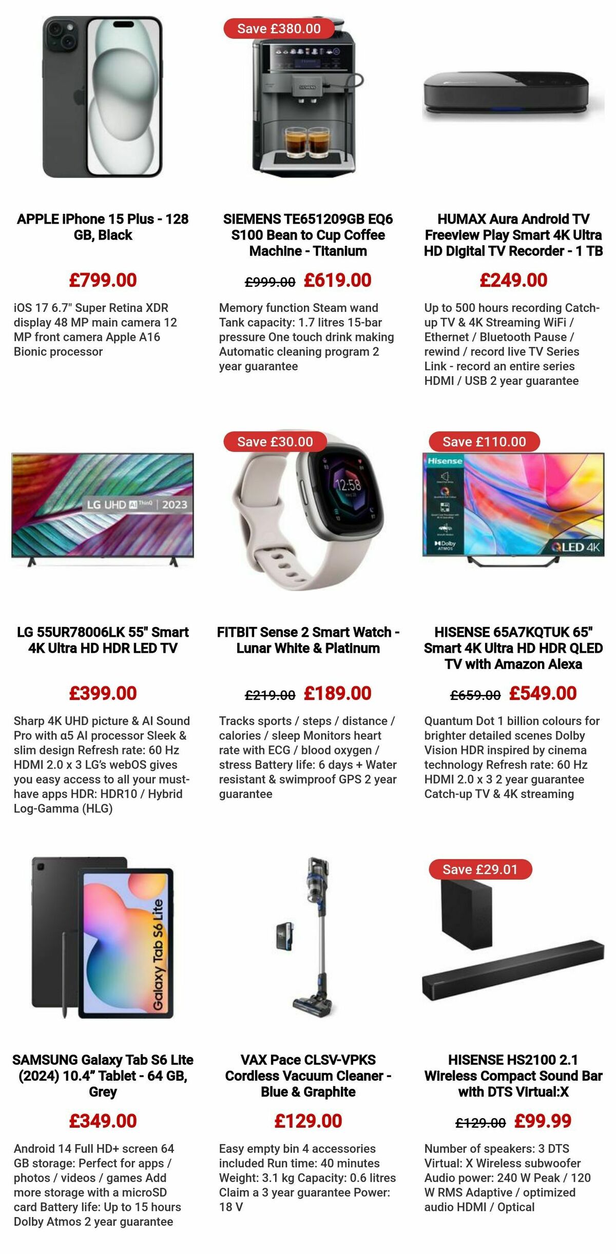 Currys Offers from 5 September