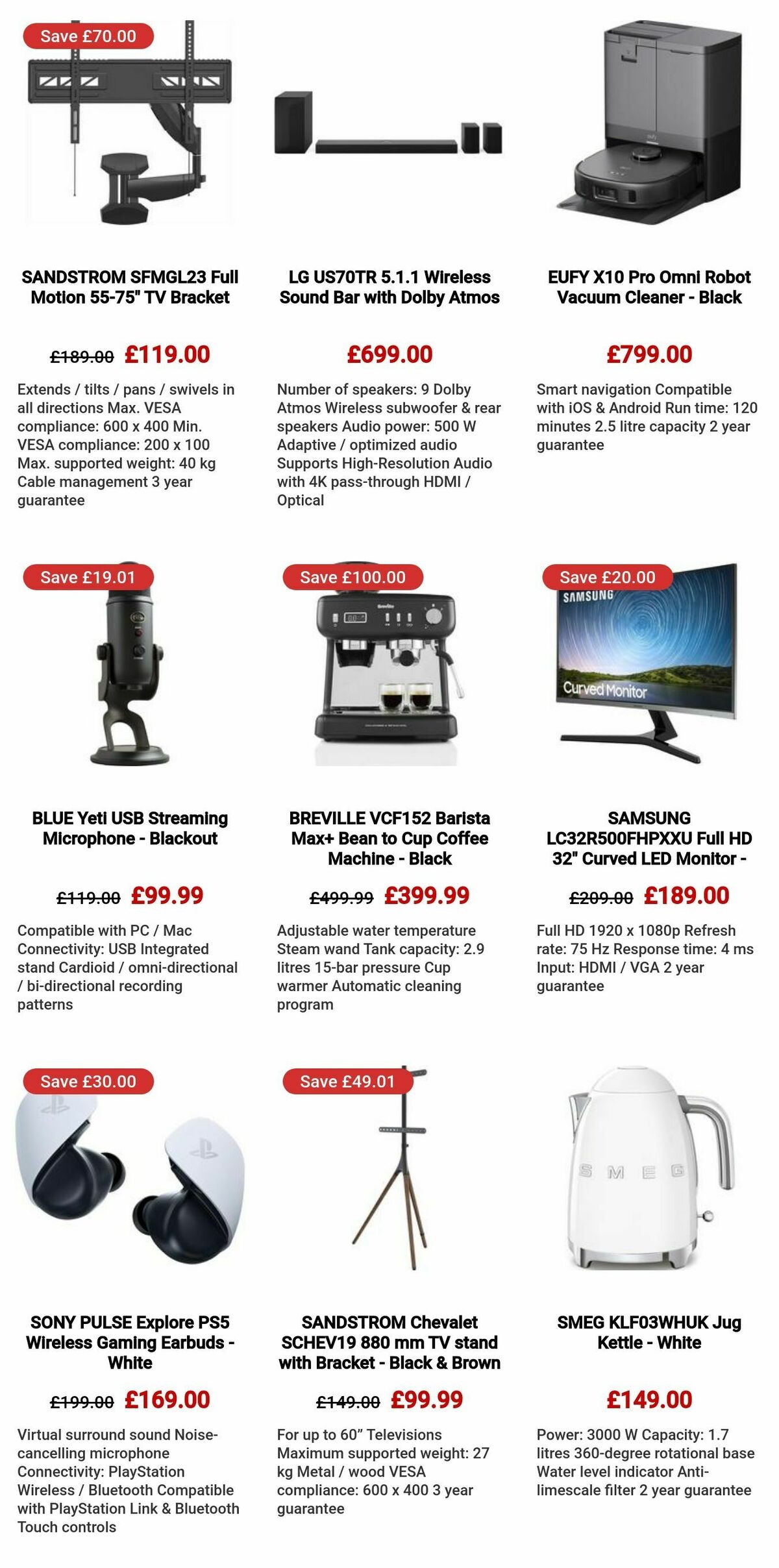 Currys Offers from 5 September