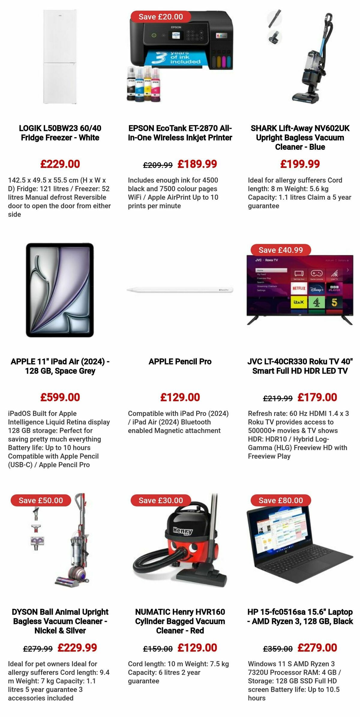 Currys Offers from 5 September