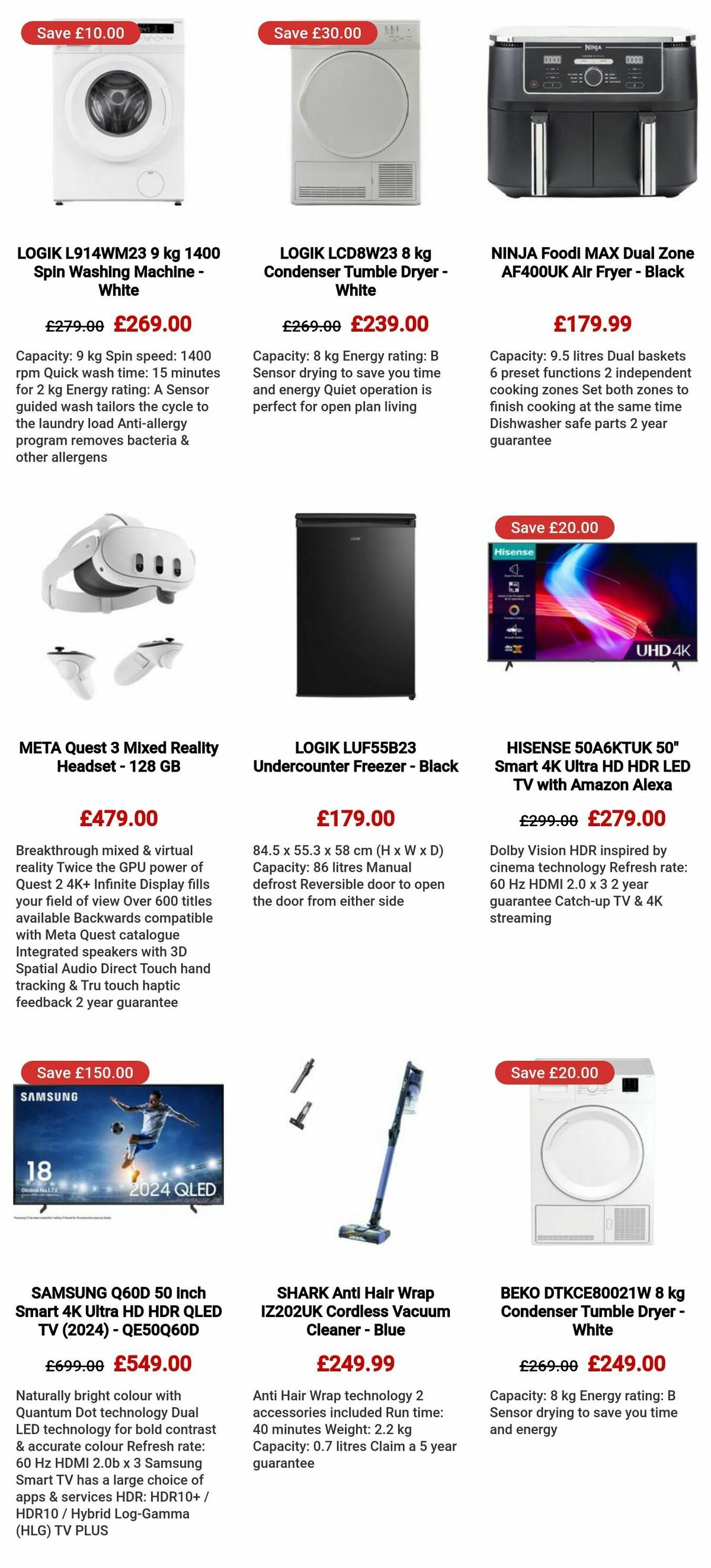 Currys Offers from 5 September