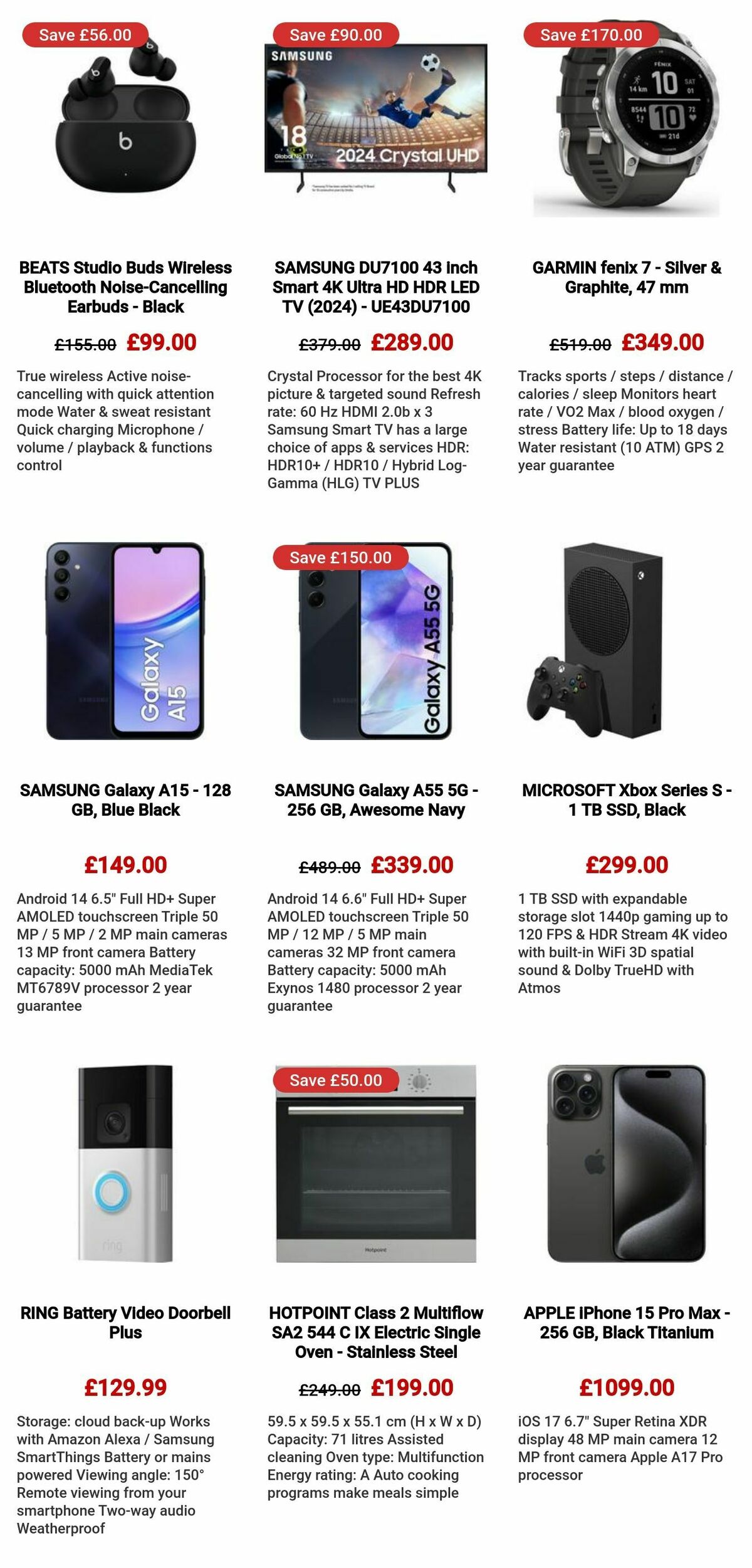 Currys Offers from 5 September