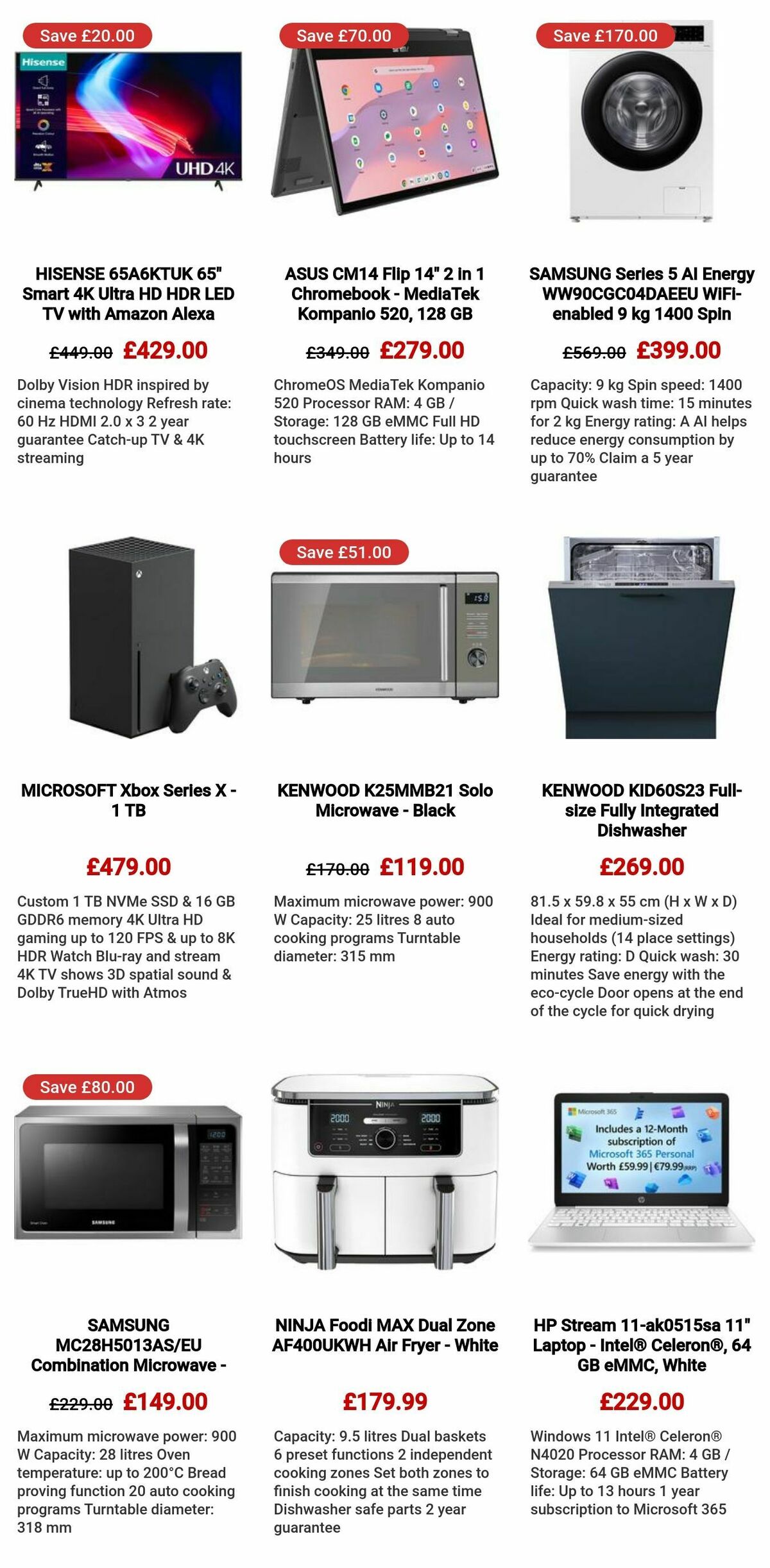 Currys Offers from 5 September