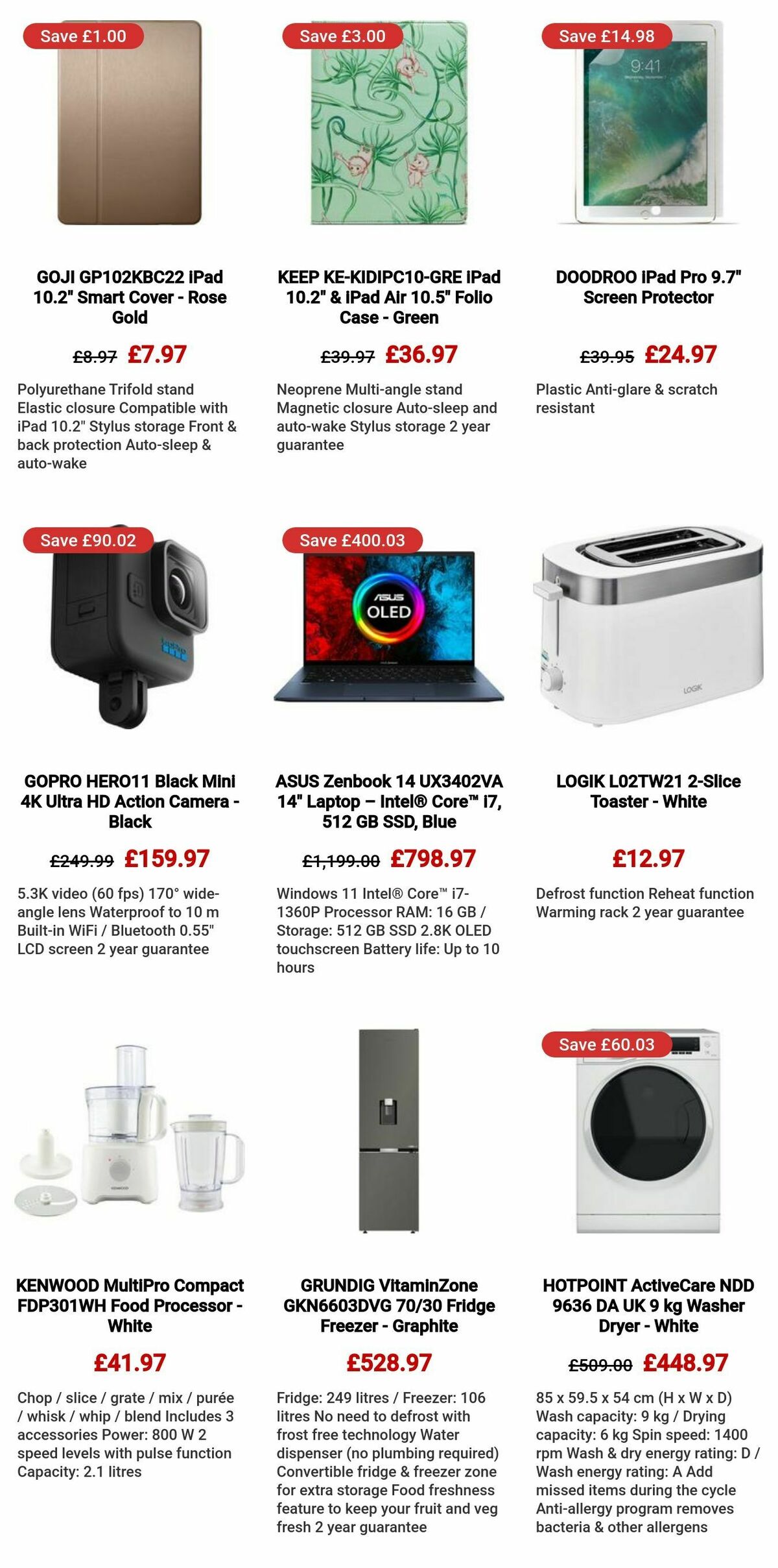 Currys Offers from 23 September