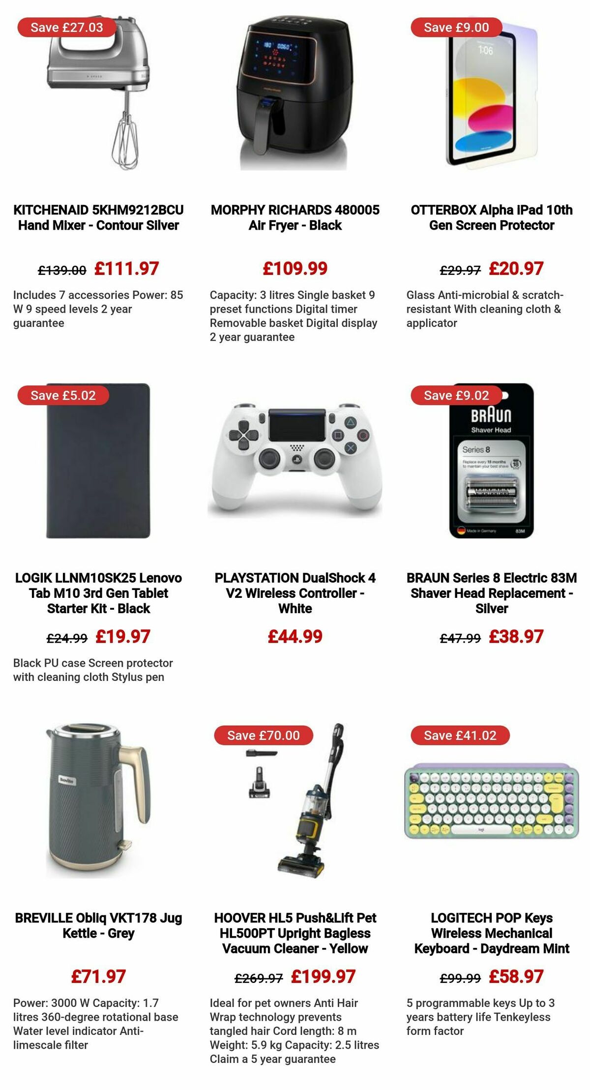 Currys Offers from 23 September