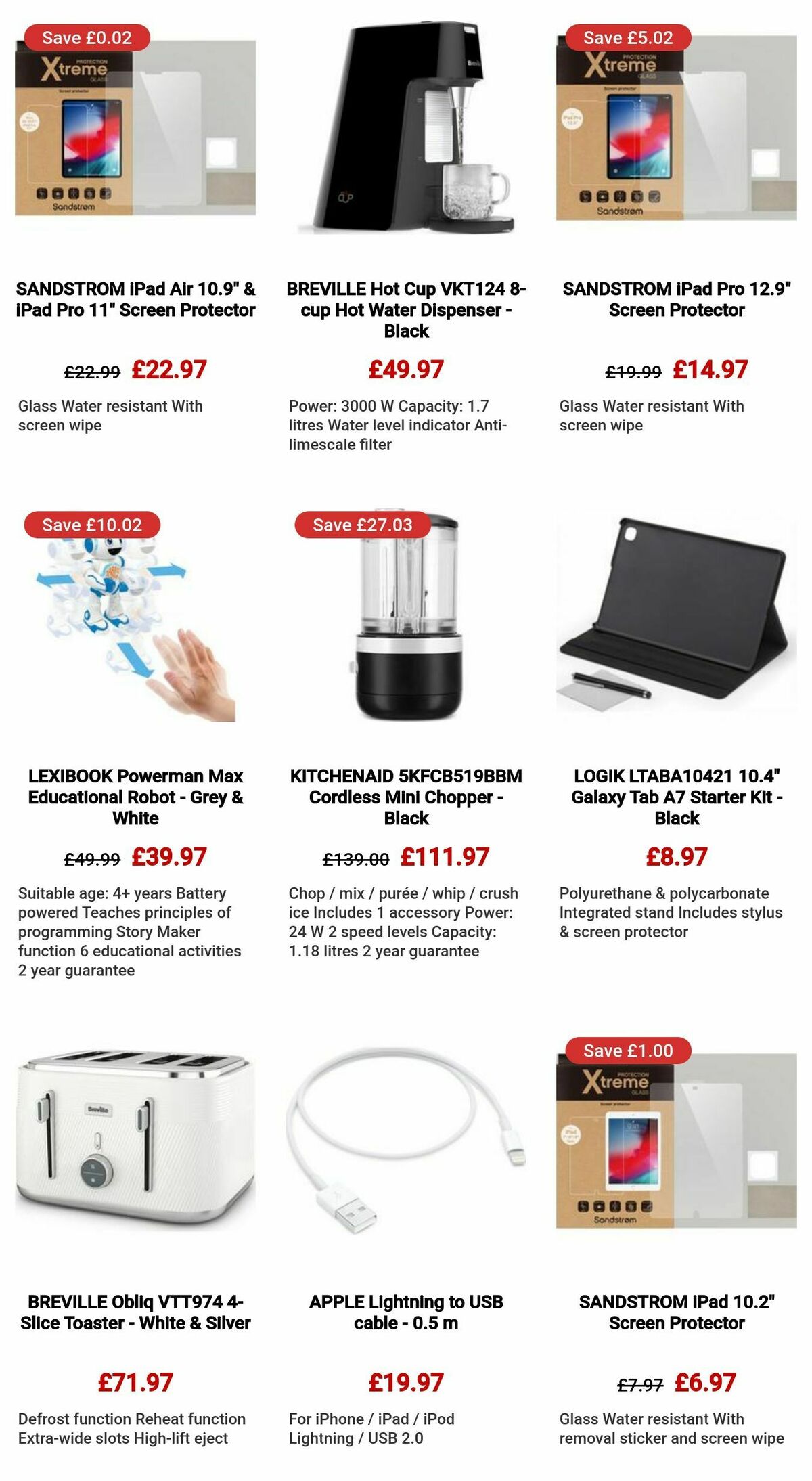 Currys Offers from 23 September