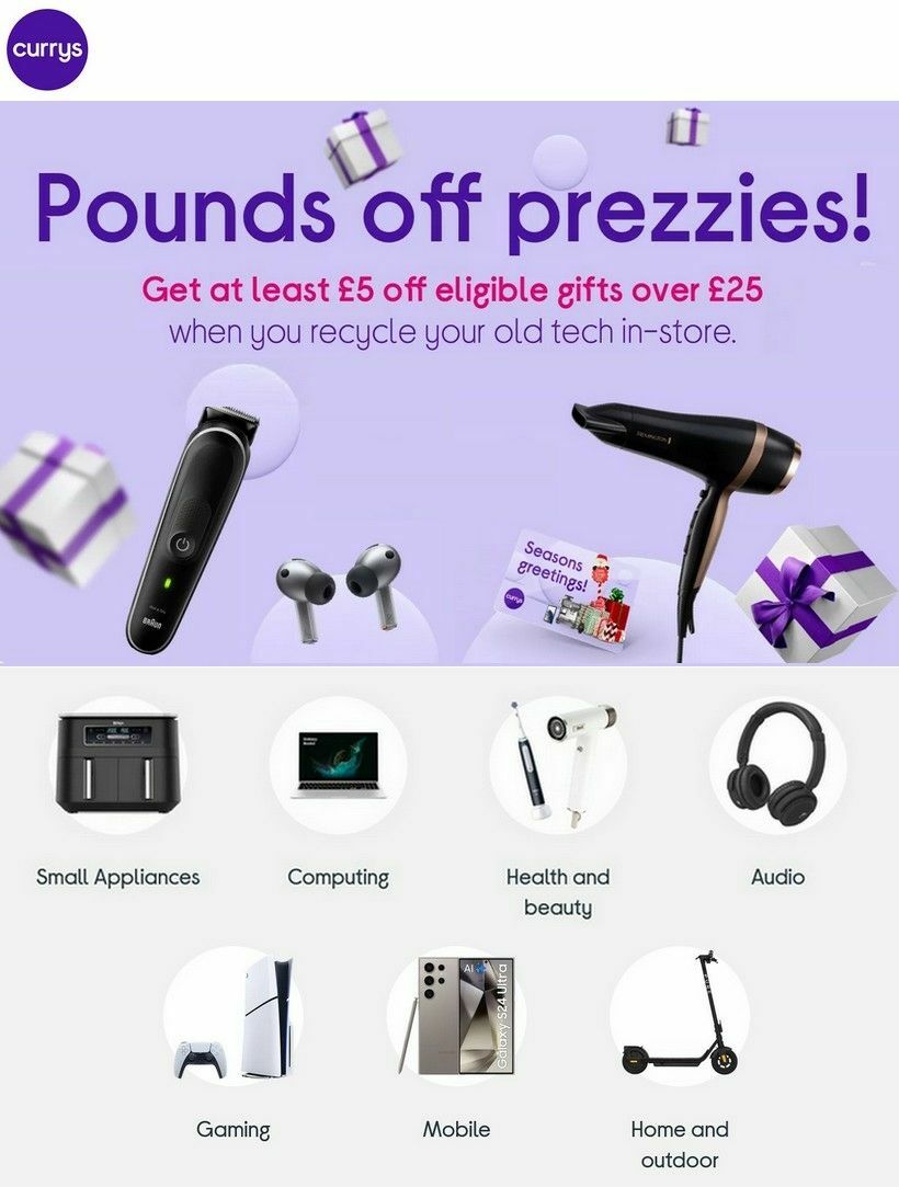 Currys Offers from 10 October