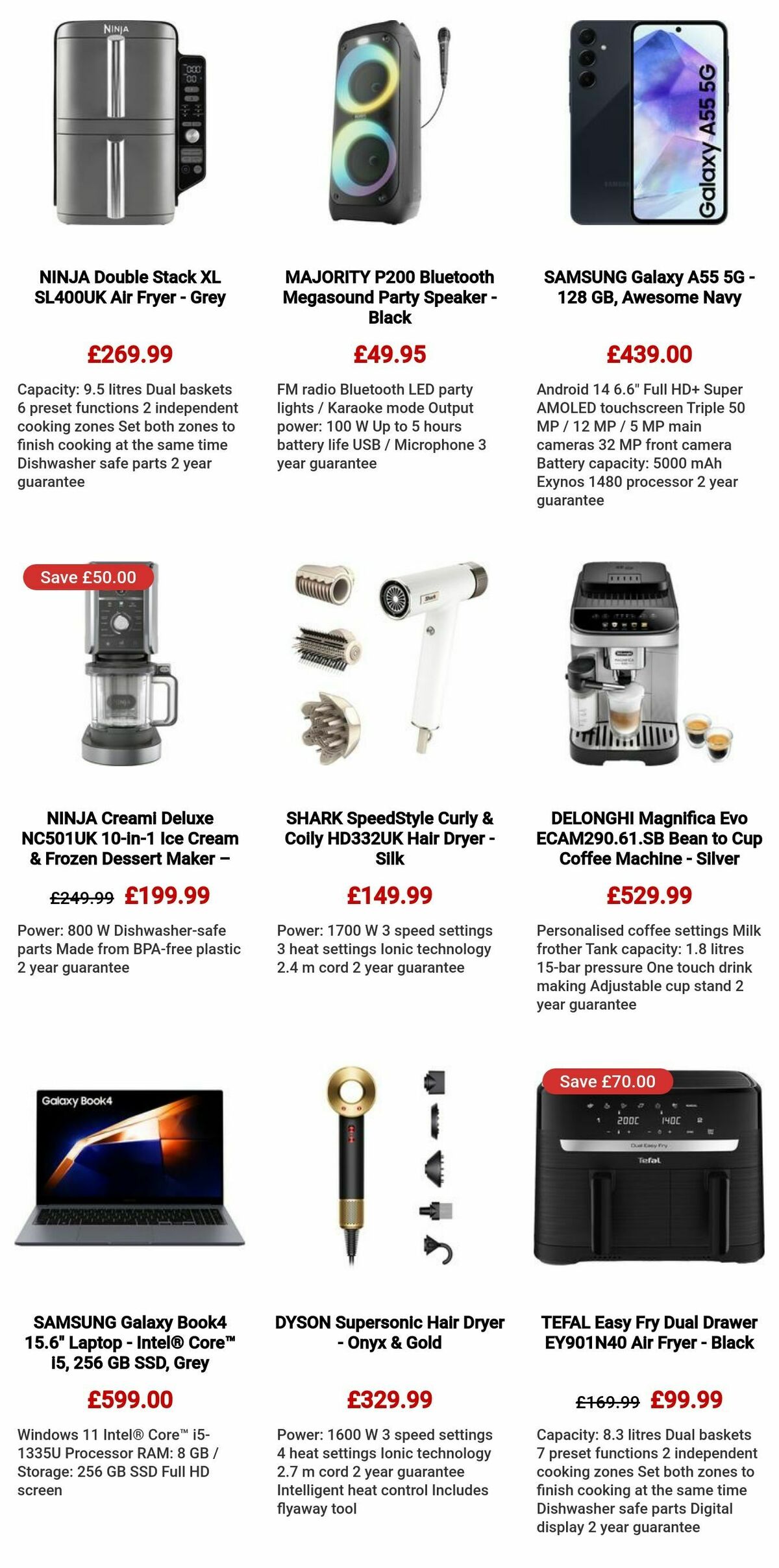 Currys Offers from 10 October