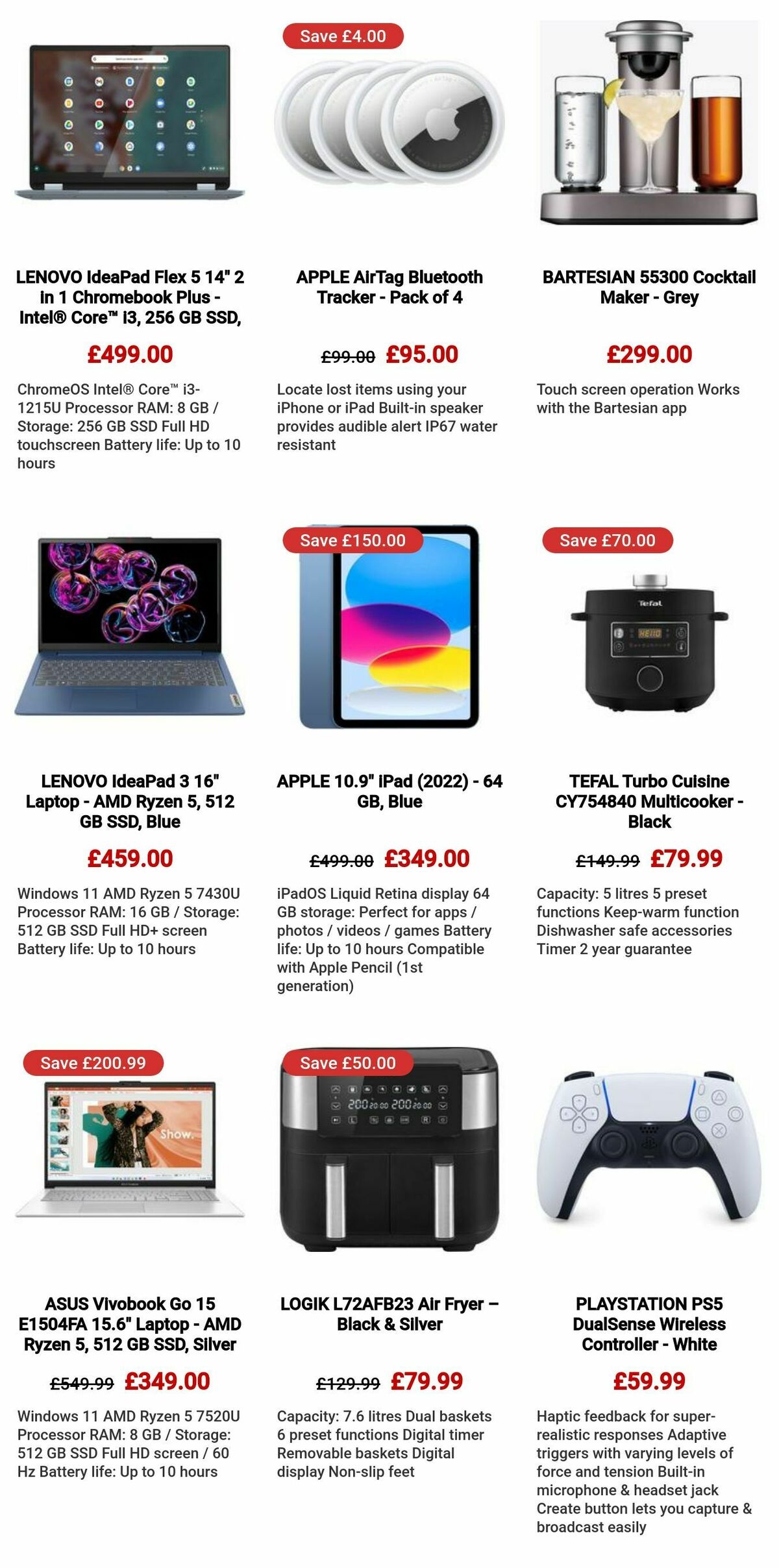 Currys Offers from 10 October