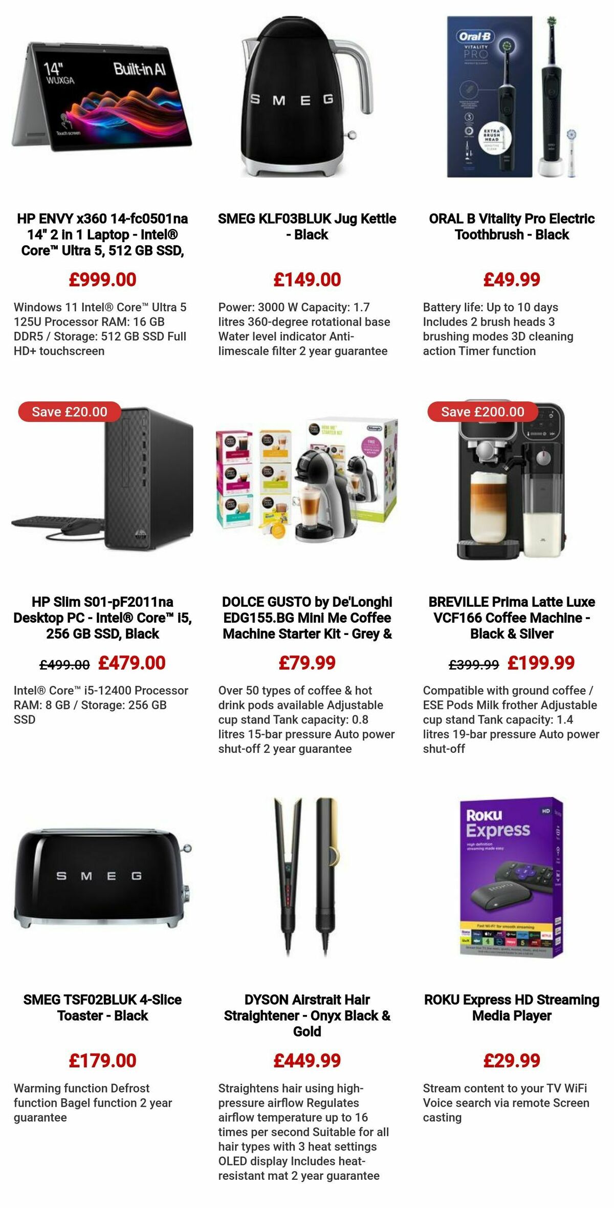 Currys Offers from 10 October