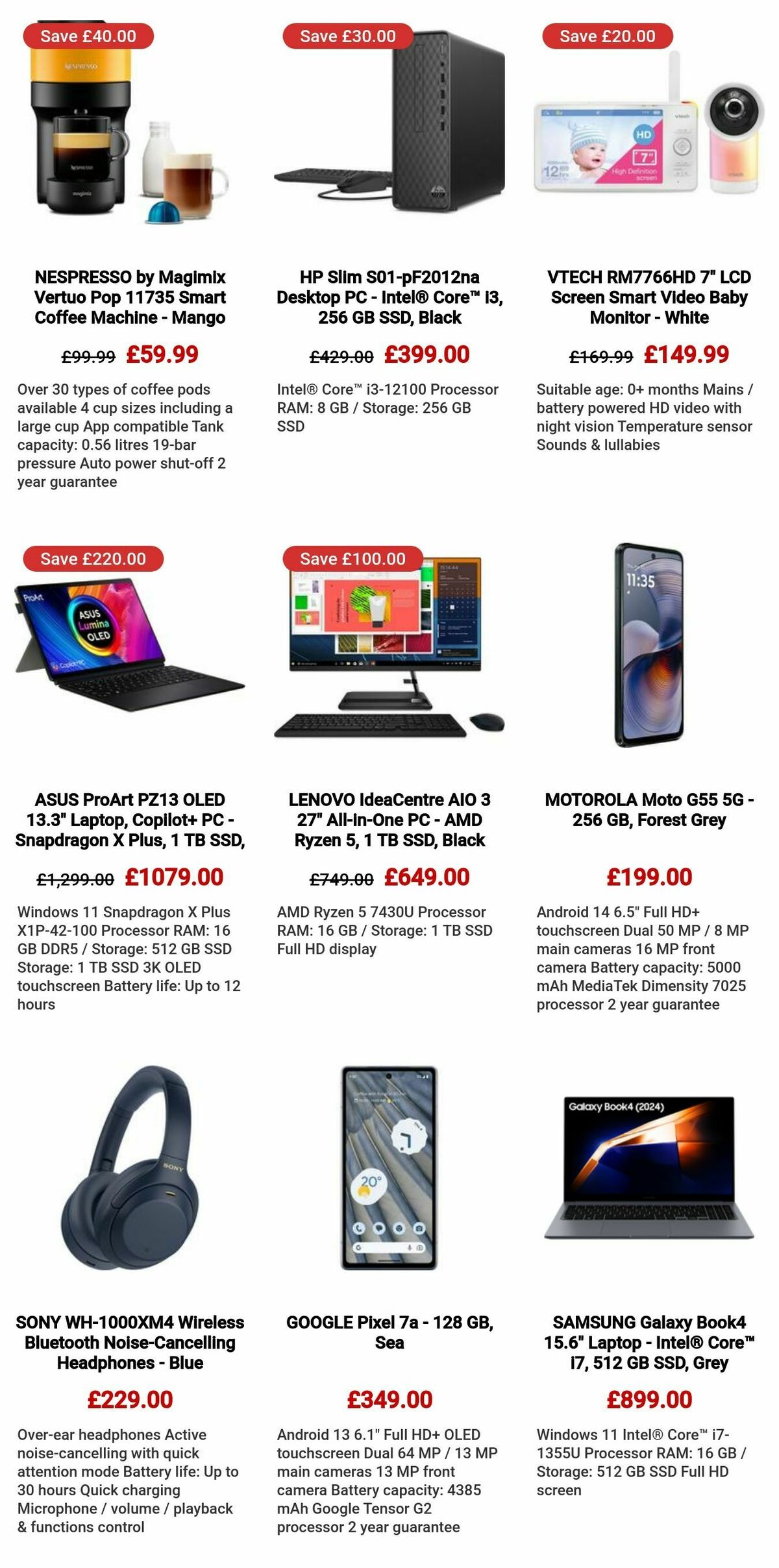 Currys Offers from 10 October