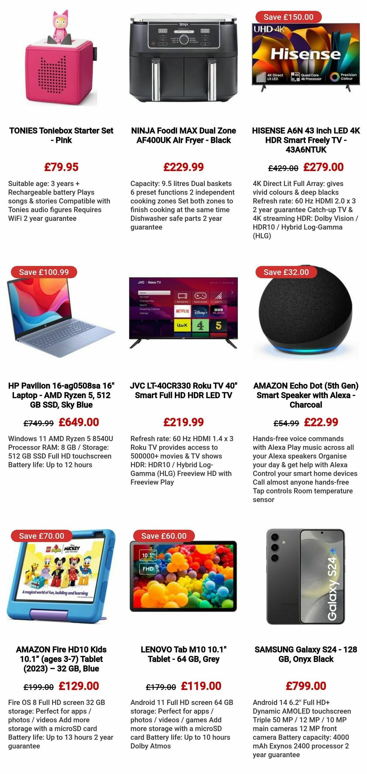 Currys Offers from 10 October