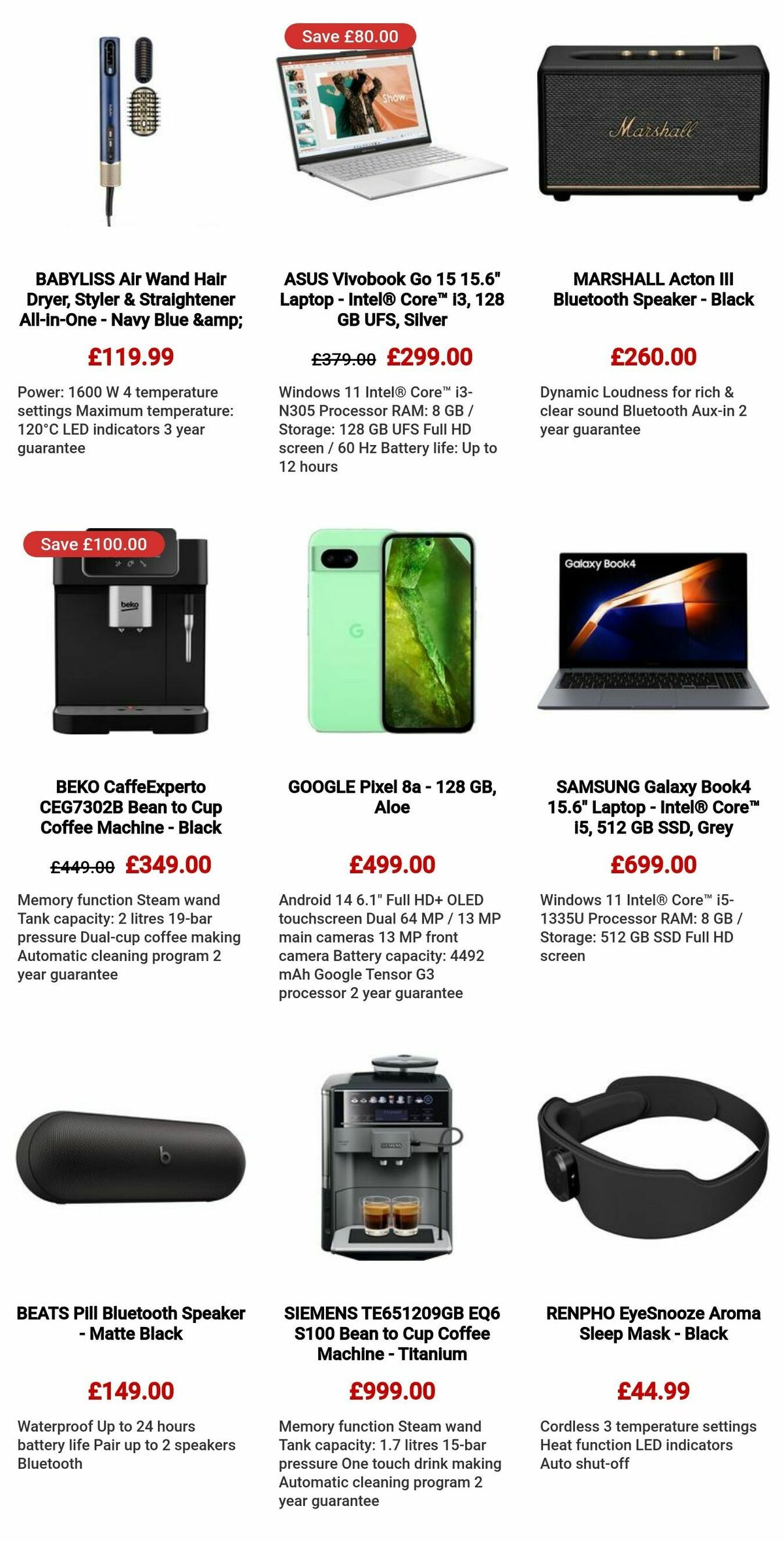 Currys Offers from 10 October