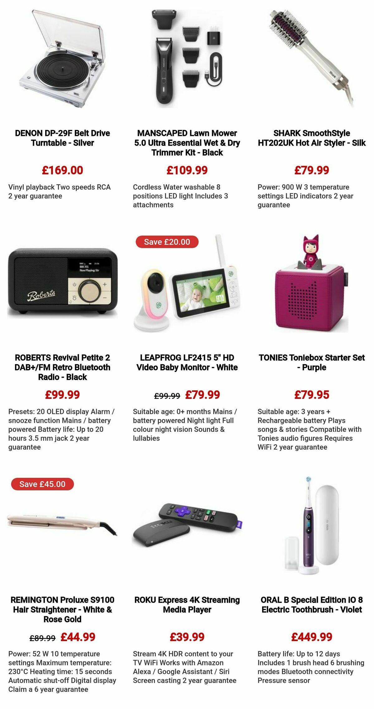 Currys Offers from 10 October