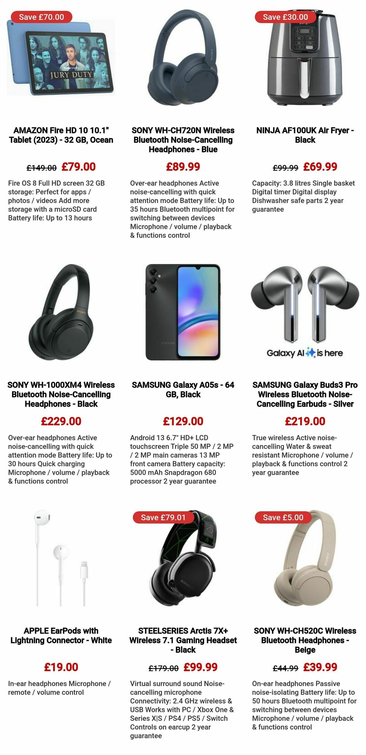 Currys Offers from 10 October